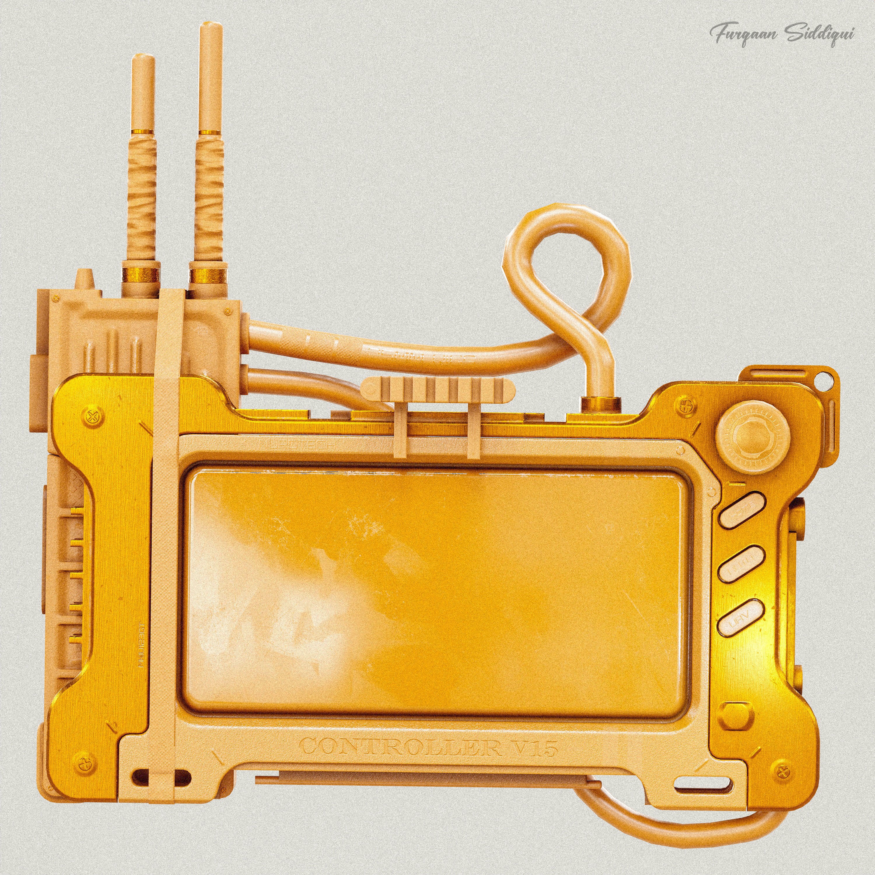 Sci-Fi Controller V15 - Low-Poly Game-Ready 3D Model - View 24