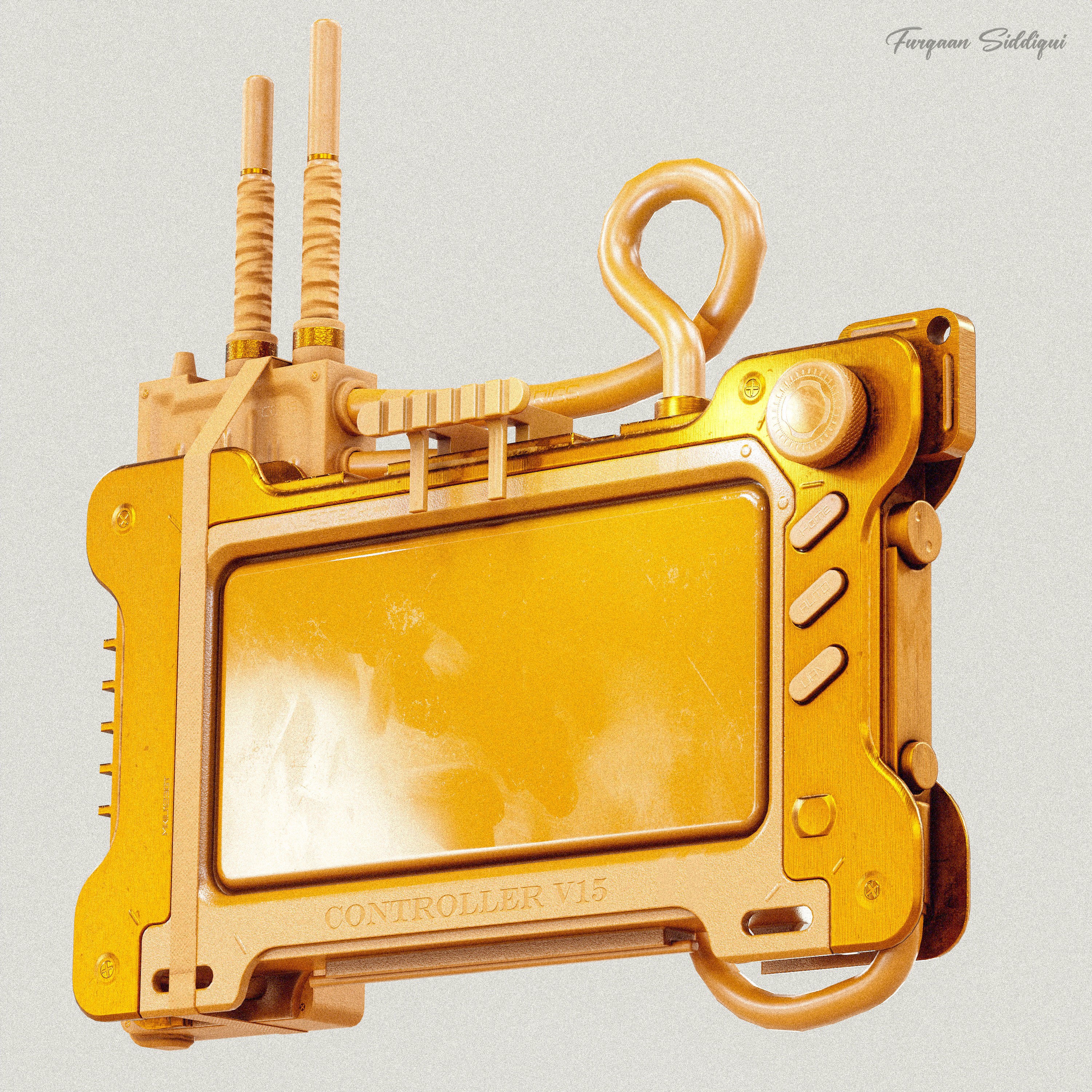 Sci-Fi Controller V15 - Low-Poly Game-Ready 3D Model - View 26