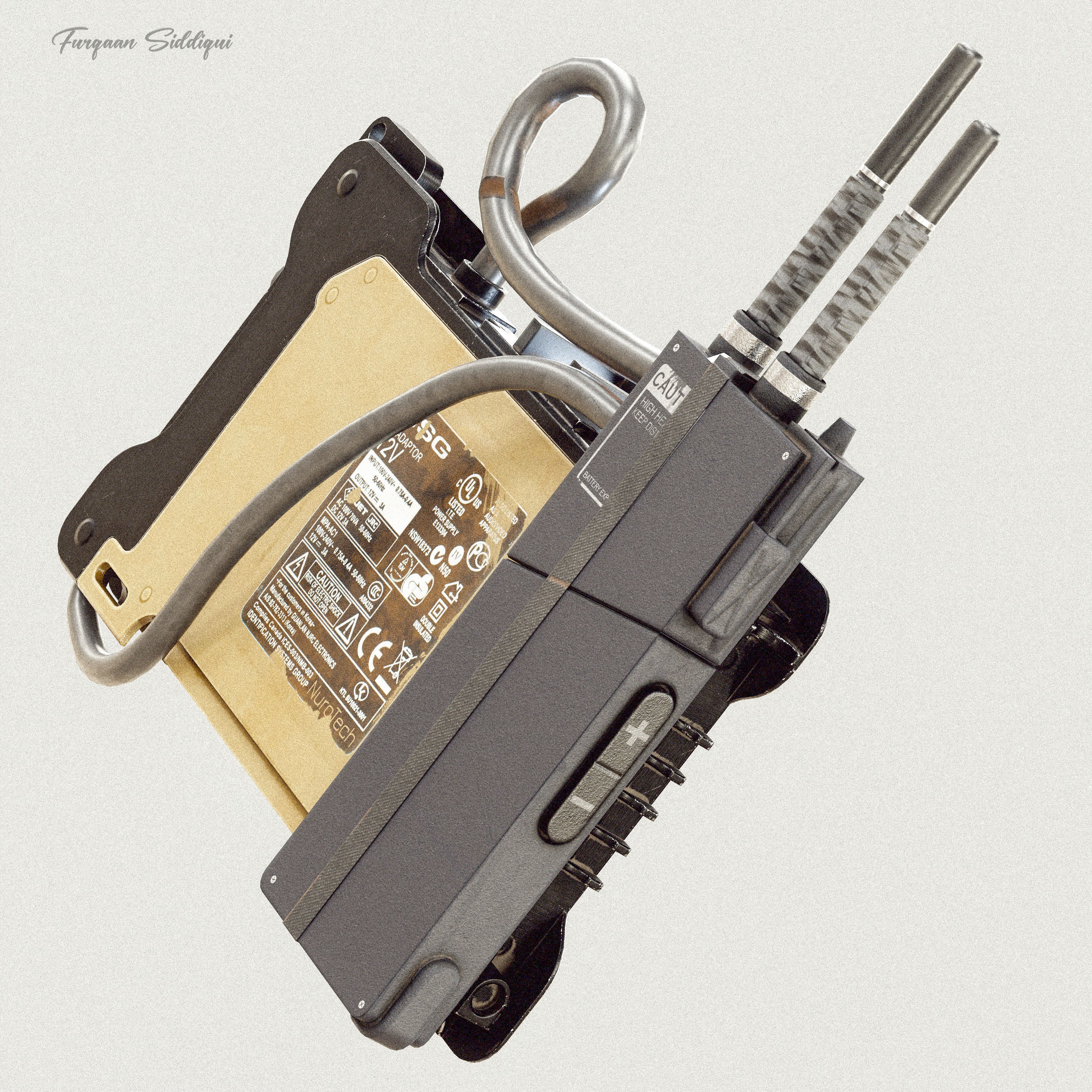 Sci-Fi Controller V15 - Low-Poly Game-Ready 3D Model - View 4