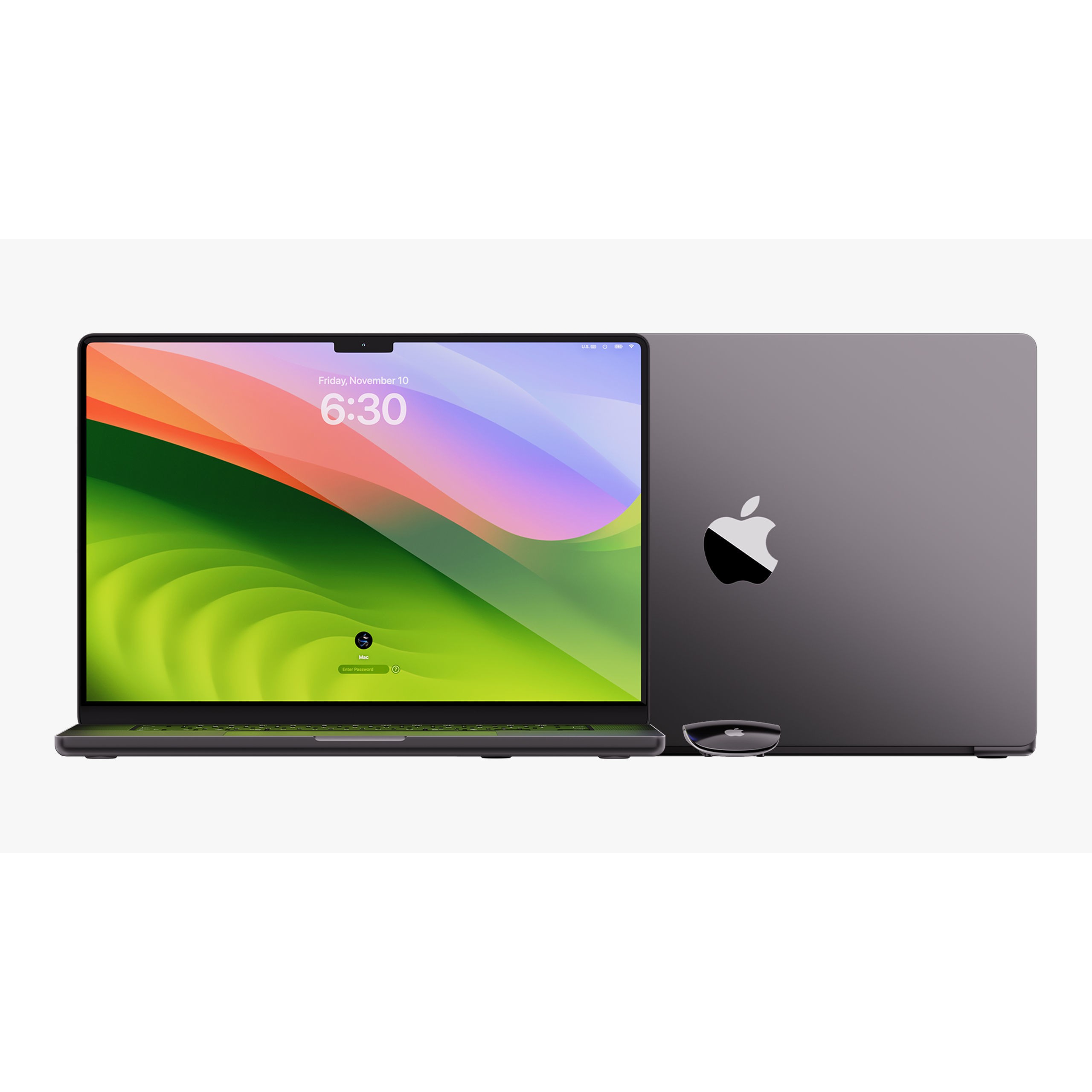 Apple MacBook Pro 14 & 16 inch Space Black - Game-Ready 3D Model - View 14