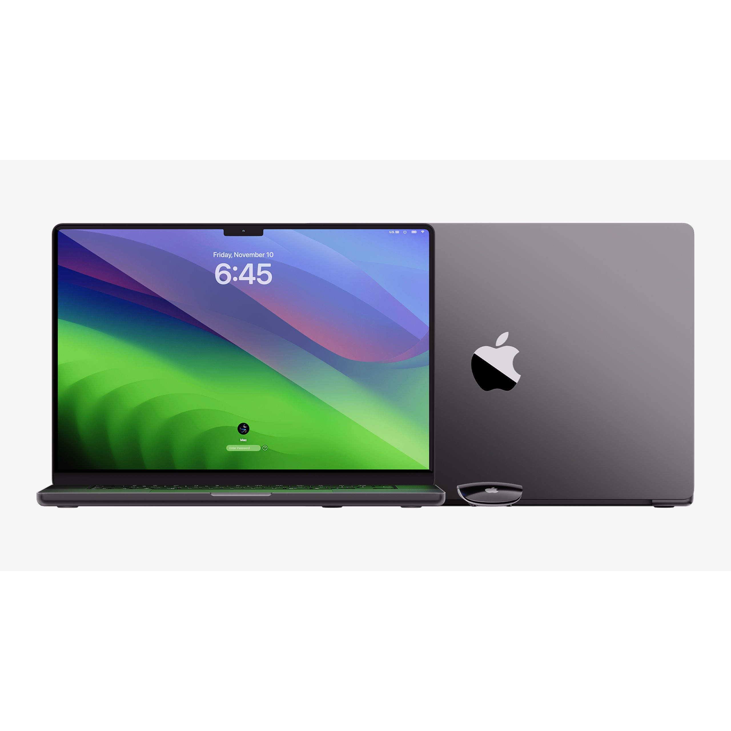 Apple MacBook Pro 14 & 16 inch Space Black - Game-Ready 3D Model - View 16