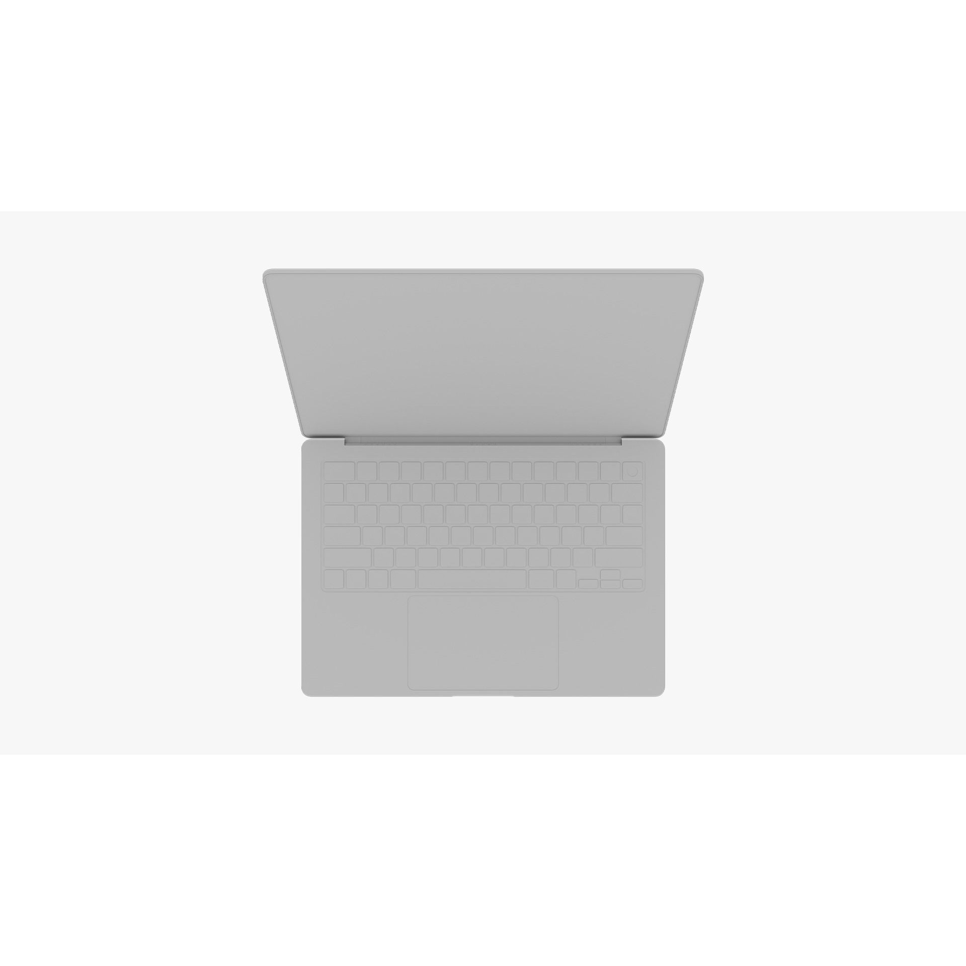 Apple MacBook Pro 14 & 16 inch Space Black - Game-Ready 3D Model - View 45