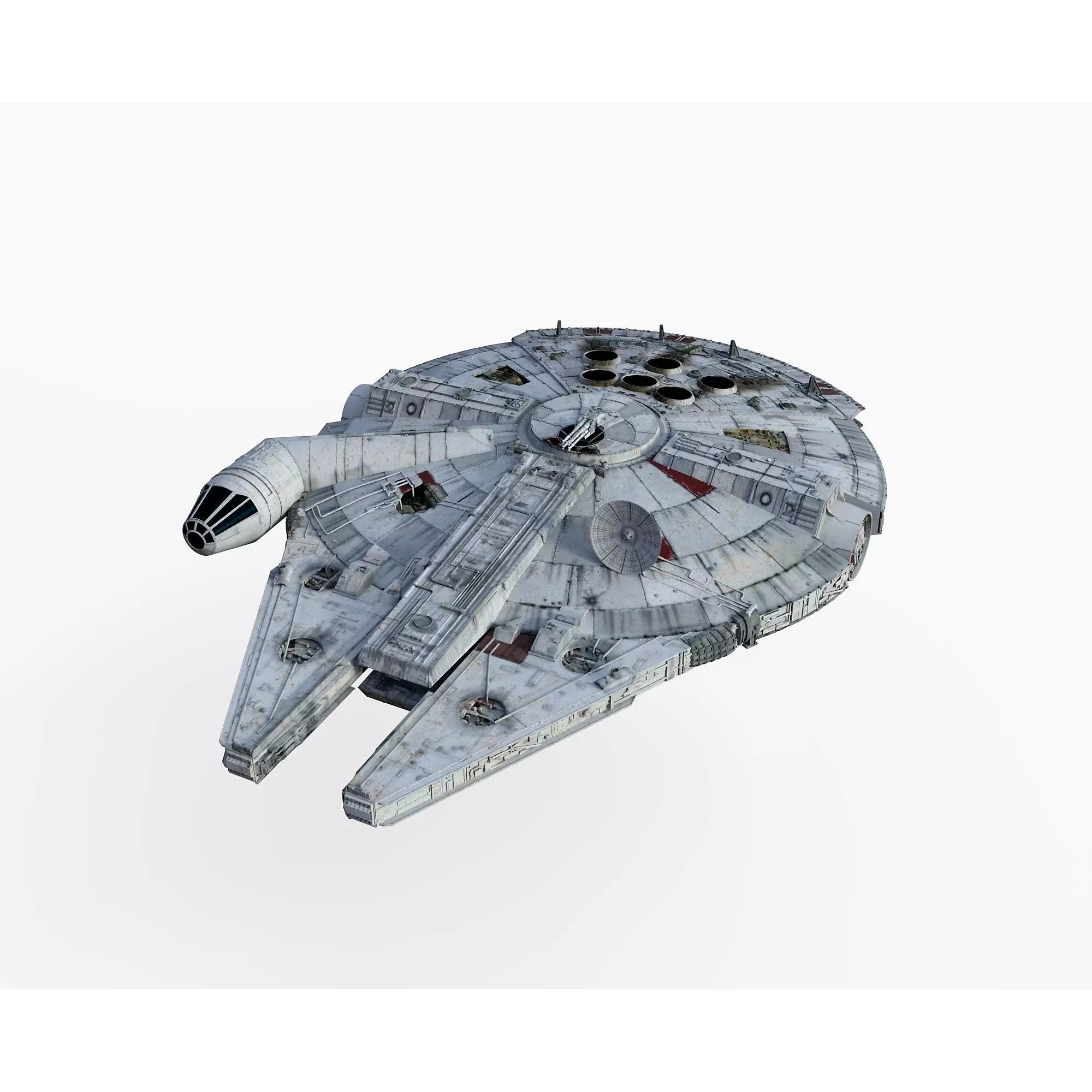 Millennium Falcon - Low-Poly Game-Ready 3D Model - View 2