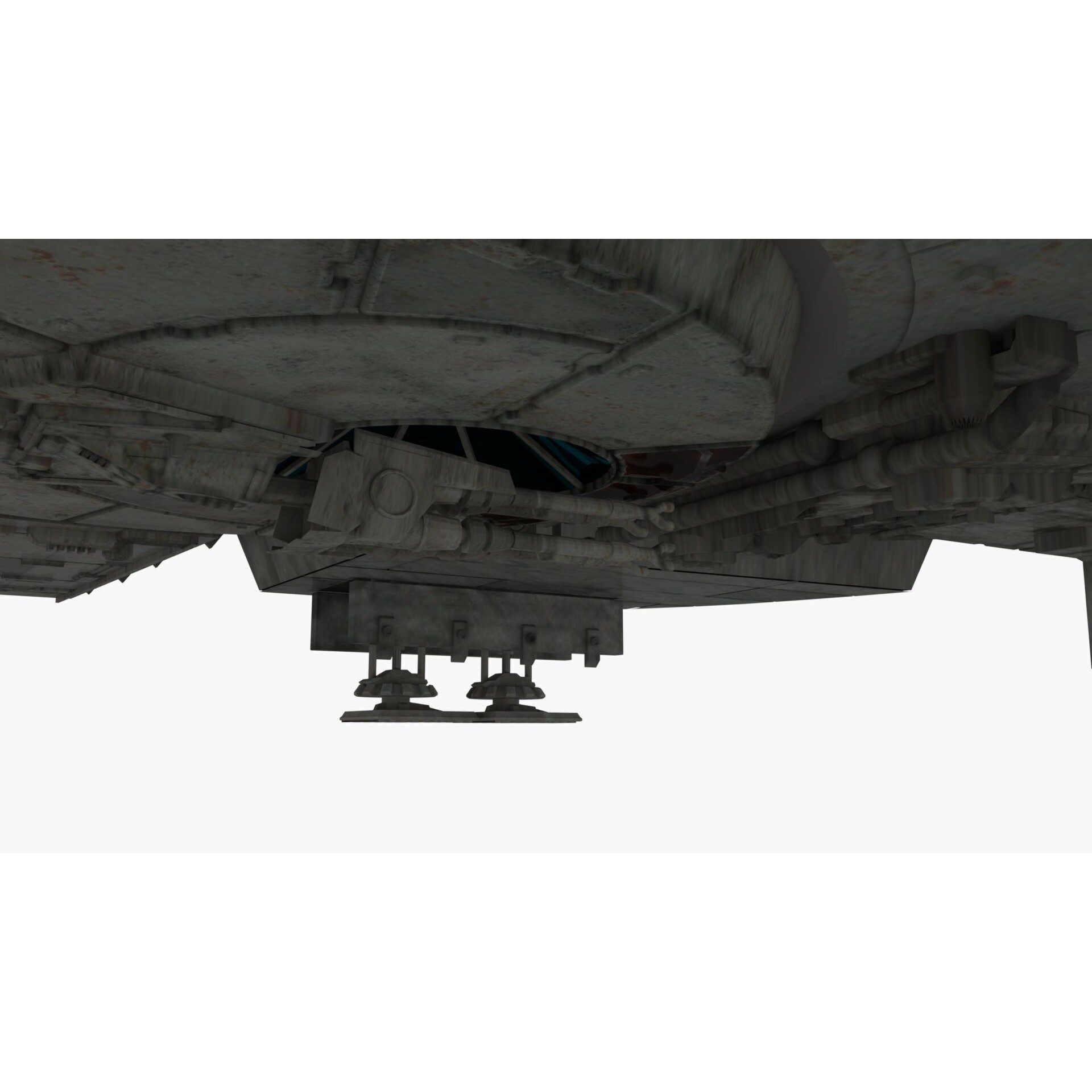 Millennium Falcon - Low-Poly Game-Ready 3D Model - View 7