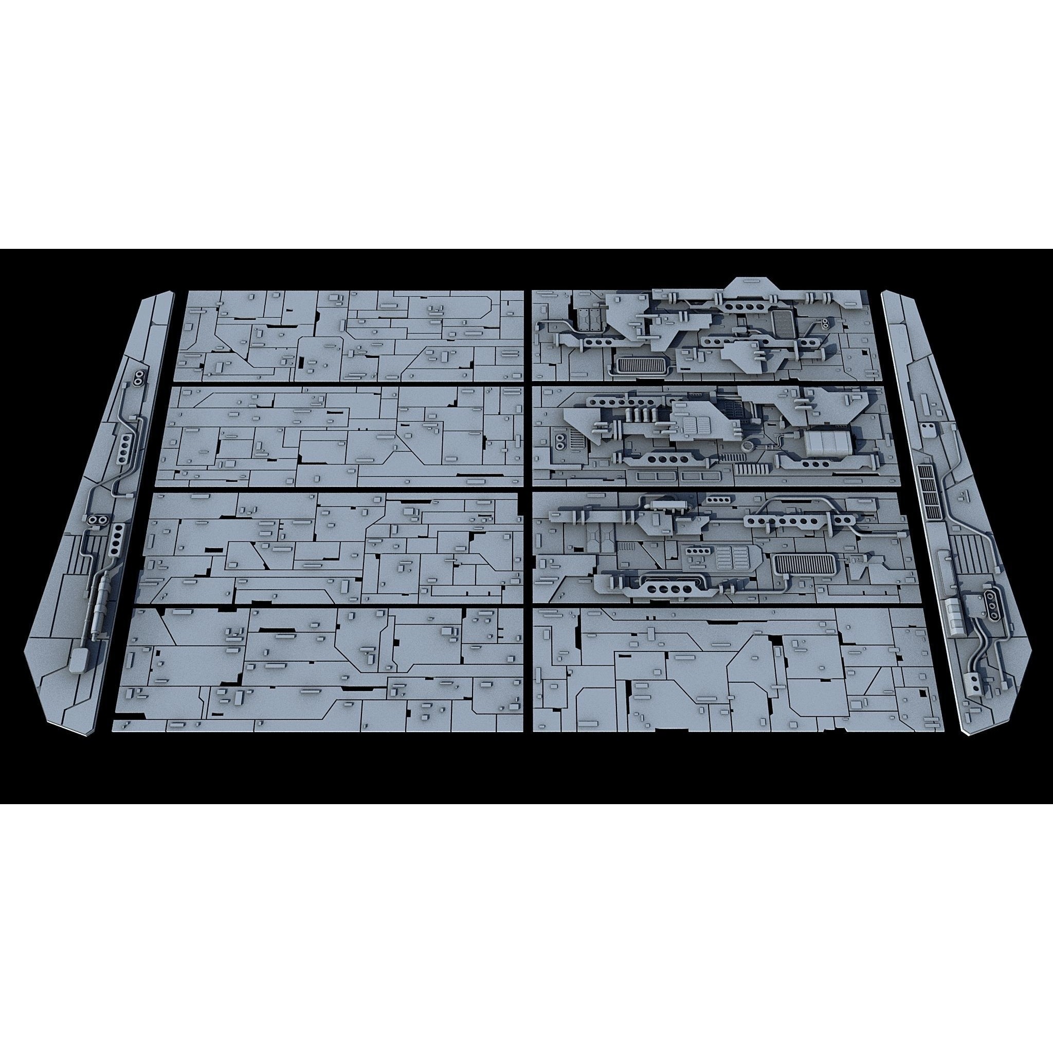 Sci-Fi KitBash and Props Pack Part Three - Game-Ready 3D Model