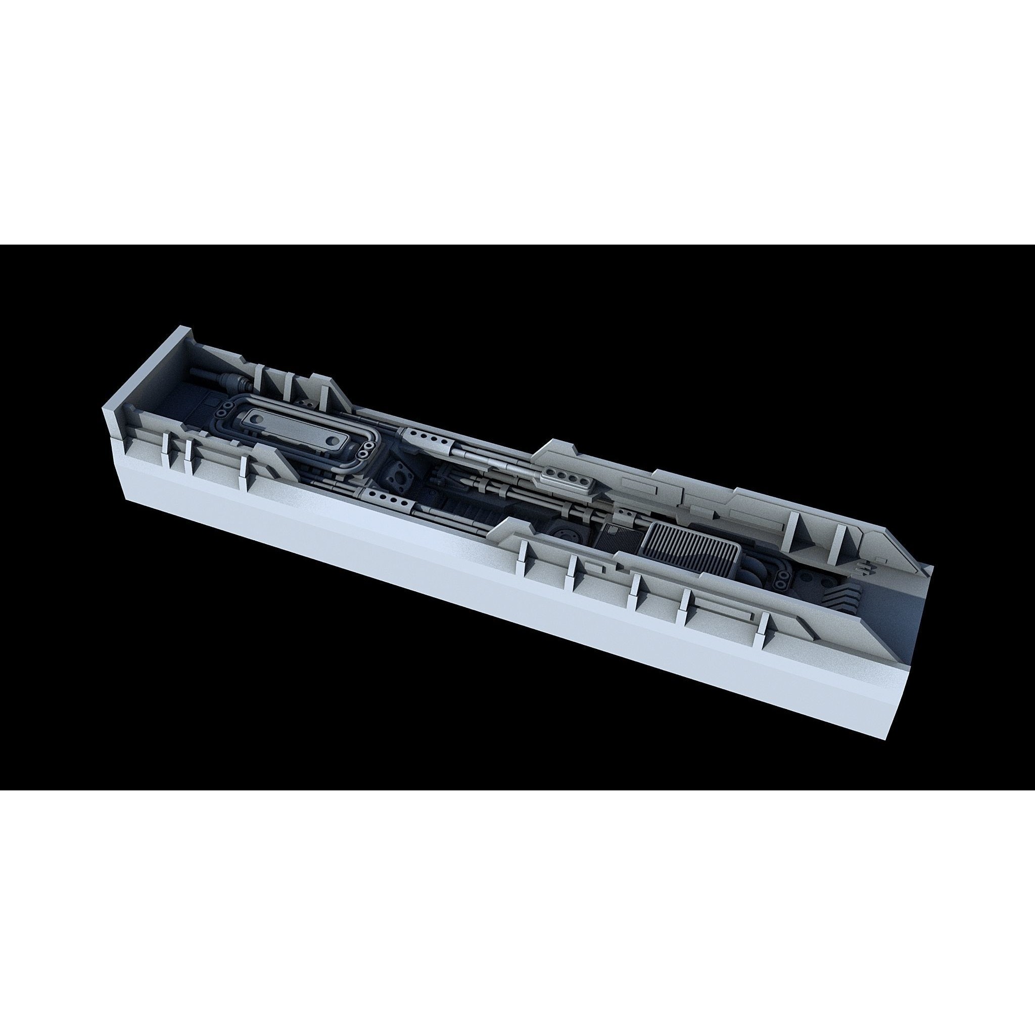 Sci-Fi KitBash and Props Pack Part Three - Game-Ready 3D Model - View 11
