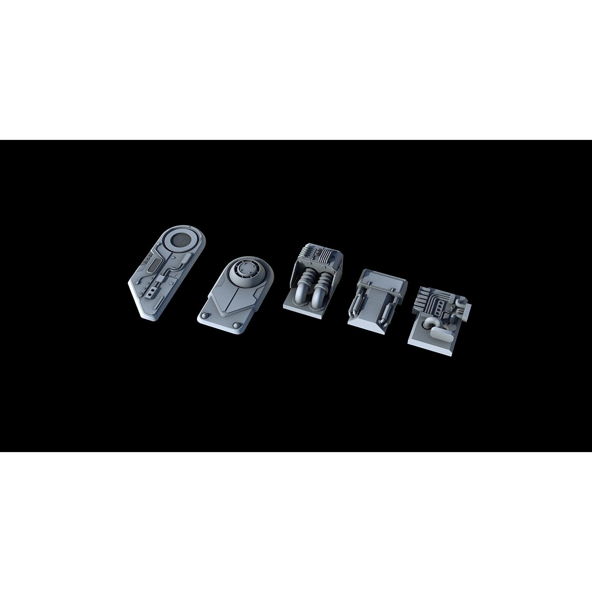 Sci-Fi KitBash and Props Pack Part Three - Game-Ready 3D Model - View 14