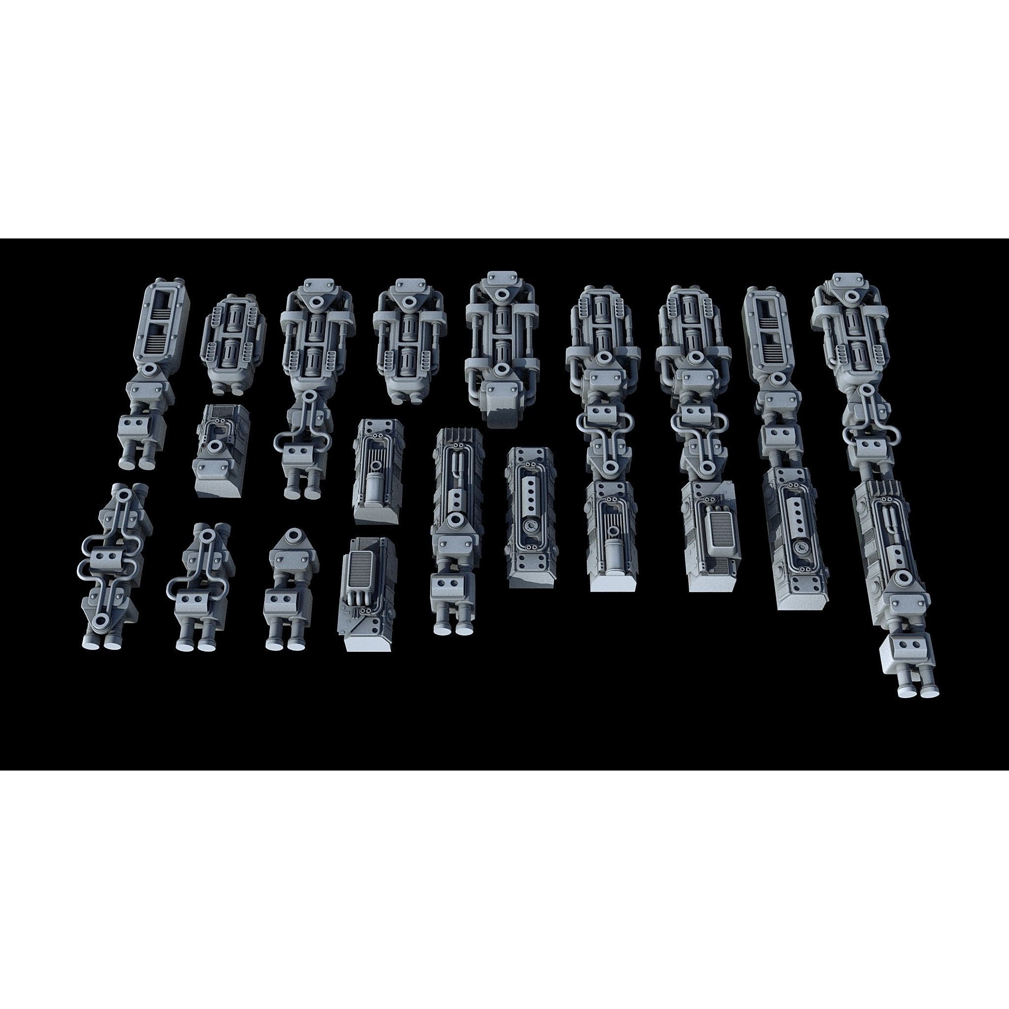Sci-Fi KitBash and Props Pack Part Three - Game-Ready 3D Model - View 23