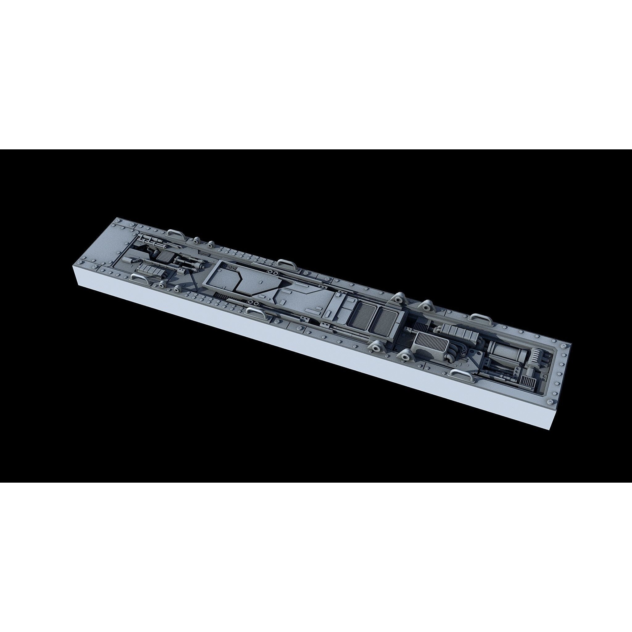 Sci-Fi KitBash and Props Pack Part Three - Game-Ready 3D Model - View 5