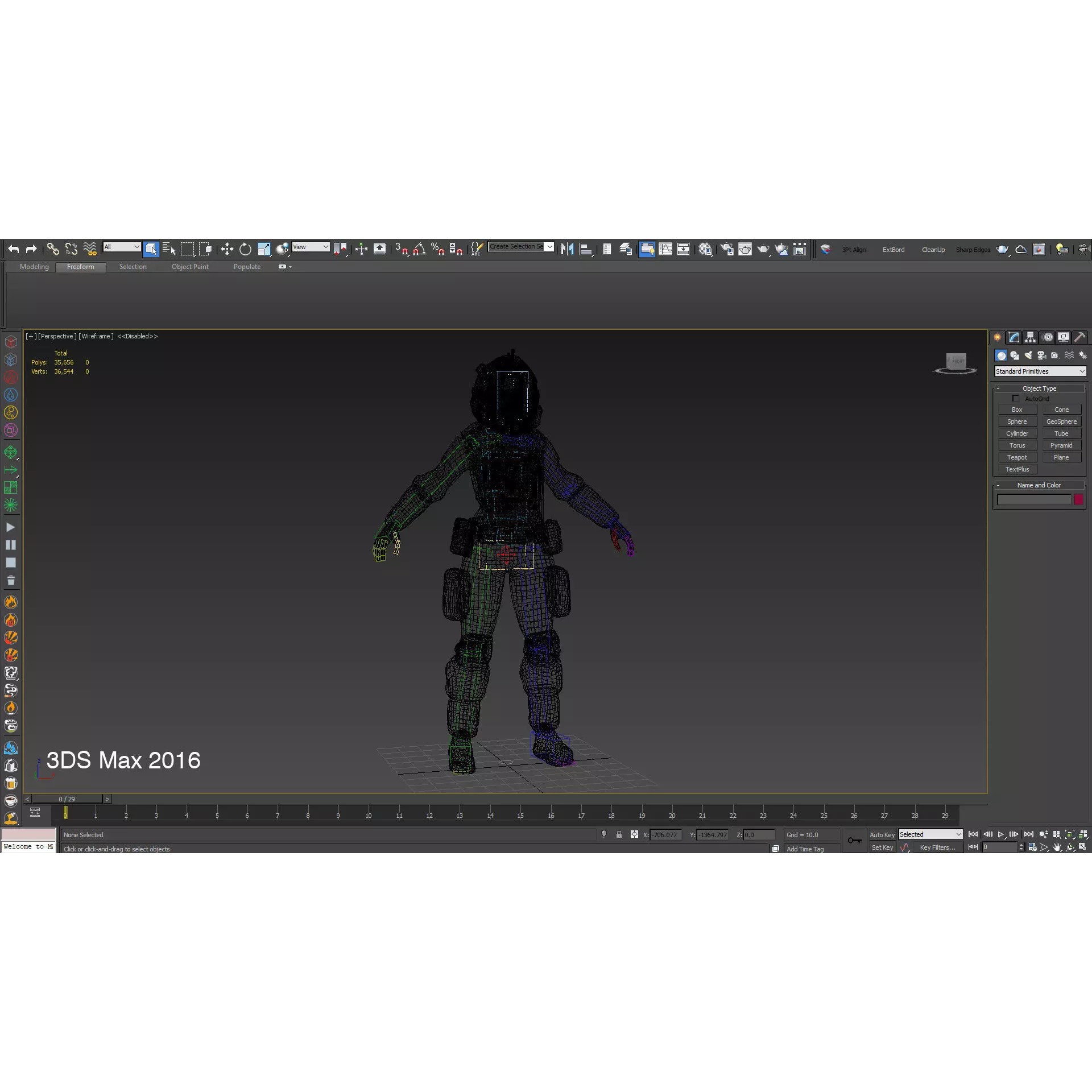 Space Marshal Female - Low-Poly Game-Ready 3D Model - View 16