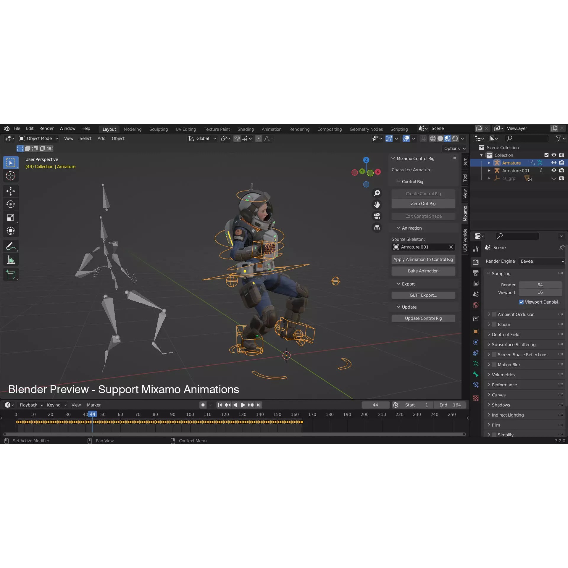 Space Marshal Female - Low-Poly Game-Ready 3D Model - View 25