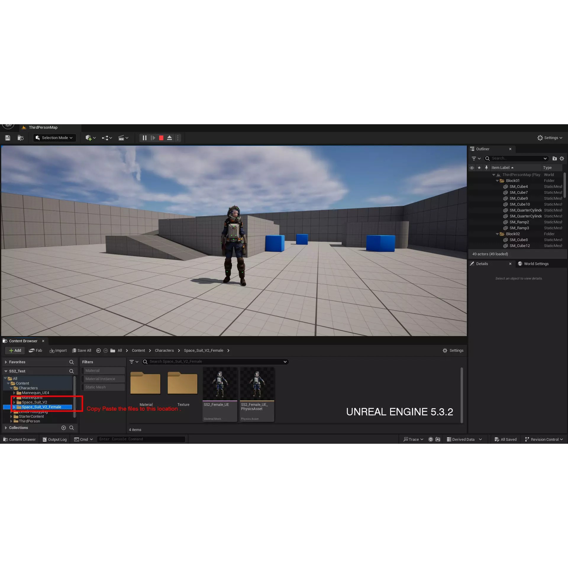 Space Marshal Female - Low-Poly Game-Ready 3D Model - View 27