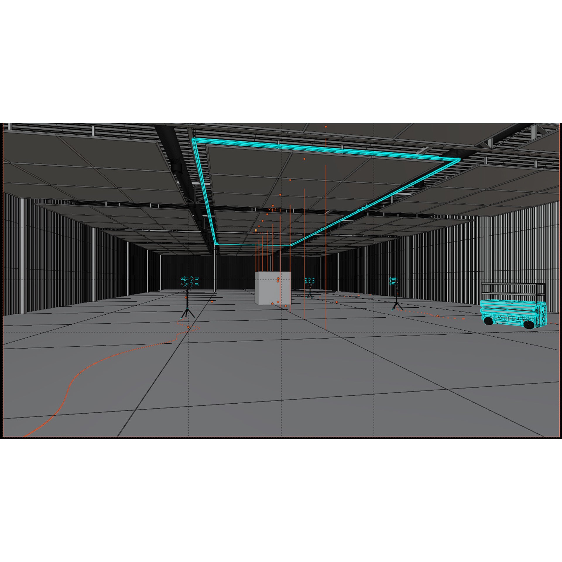 Hangar Interior - Low-Poly Game-Ready 3D Model - View 5