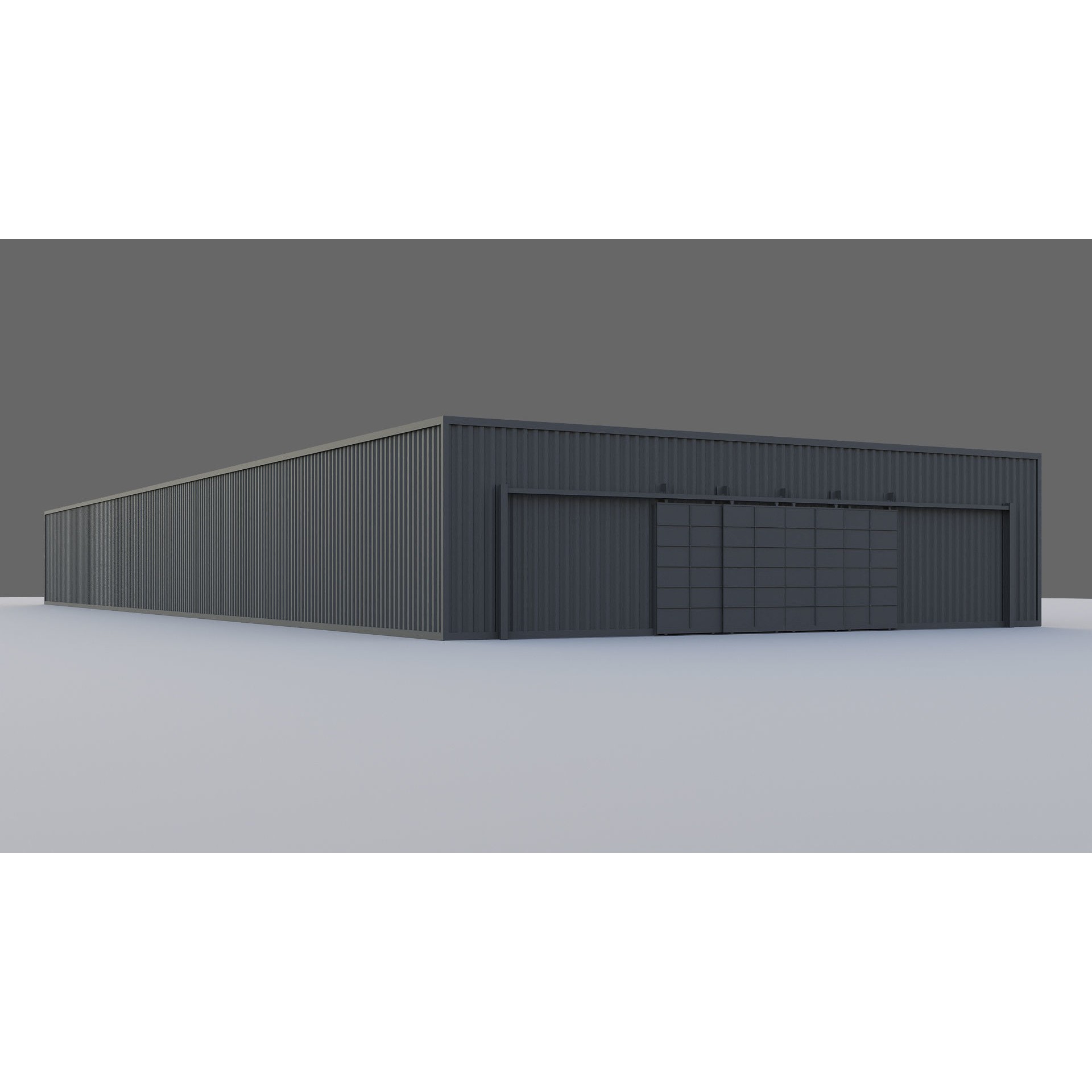 Hangar Interior - Low-Poly Game-Ready 3D Model - View 8