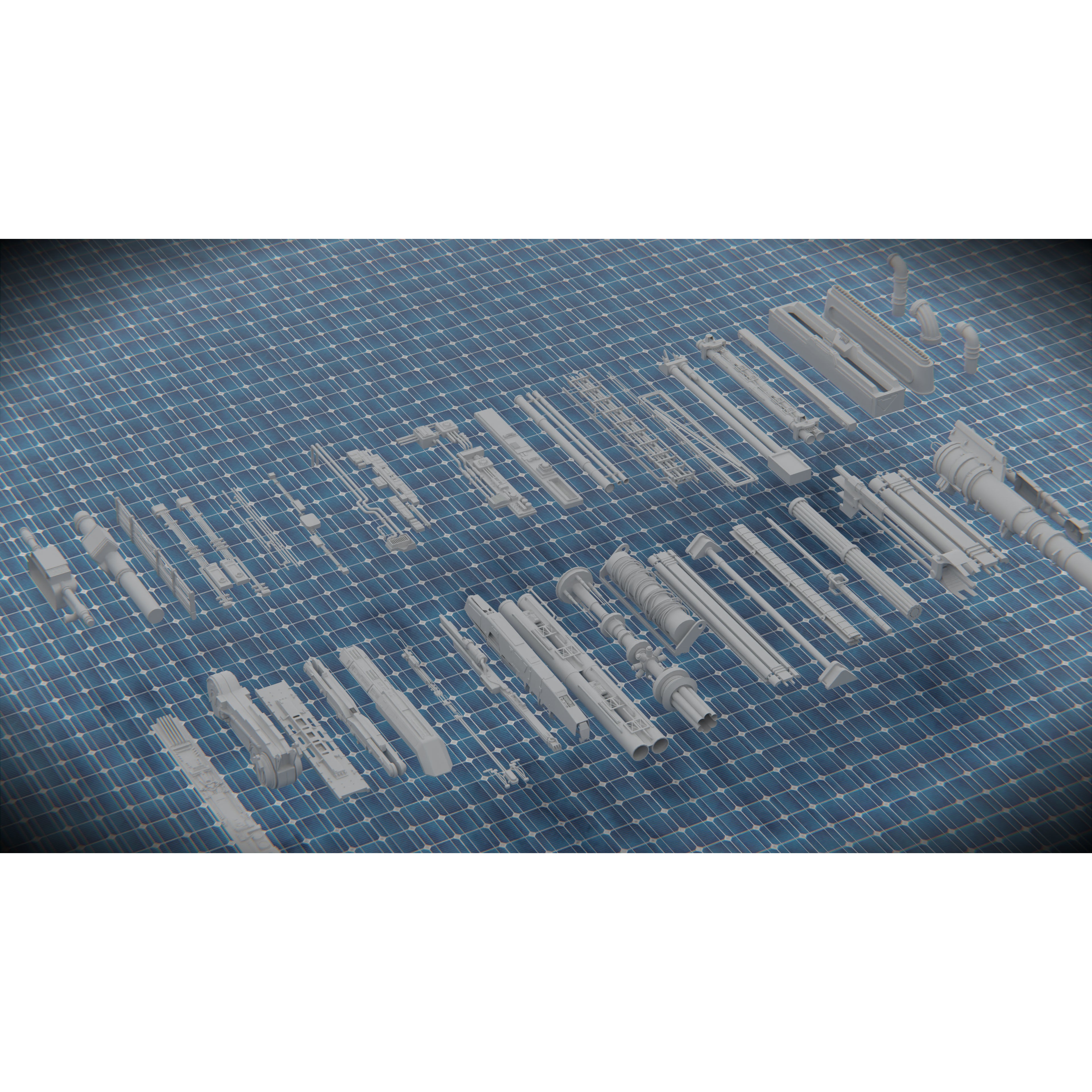 Tech Heavy Kit - Low-Poly Game-Ready 3D Model
