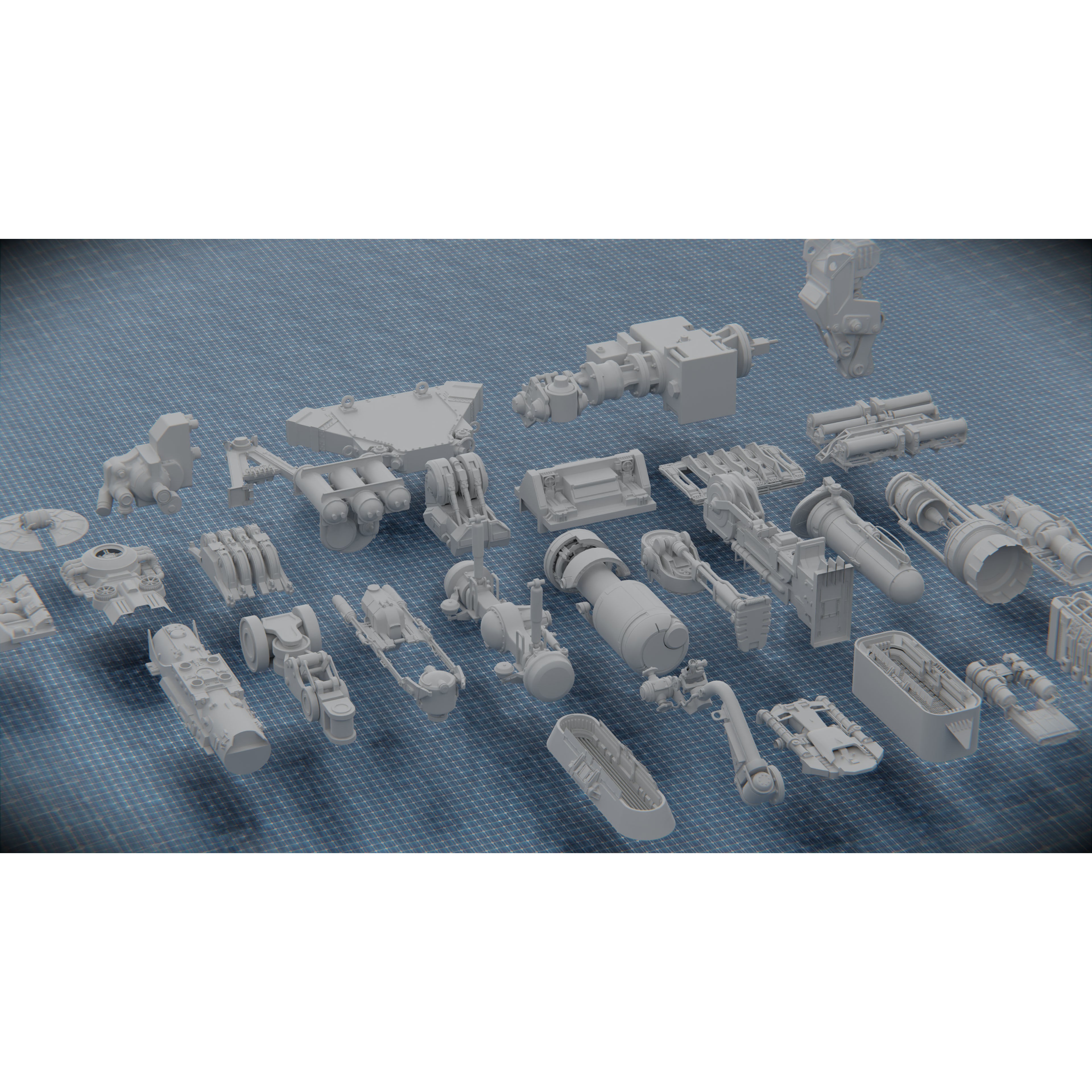 Tech Heavy Kit - Low-Poly Game-Ready 3D Model - View 10