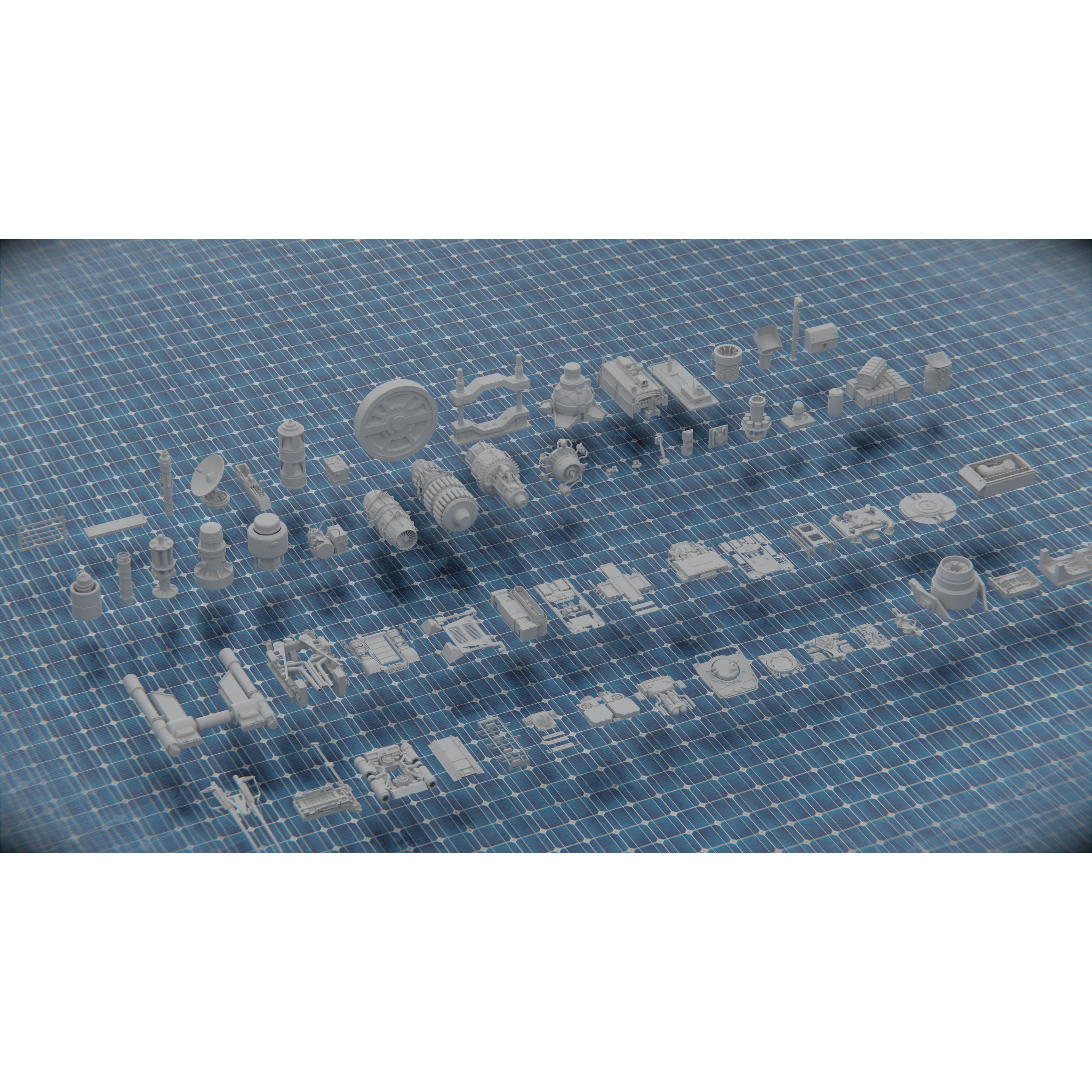Tech Heavy Kit - Low-Poly Game-Ready 3D Model - View 7