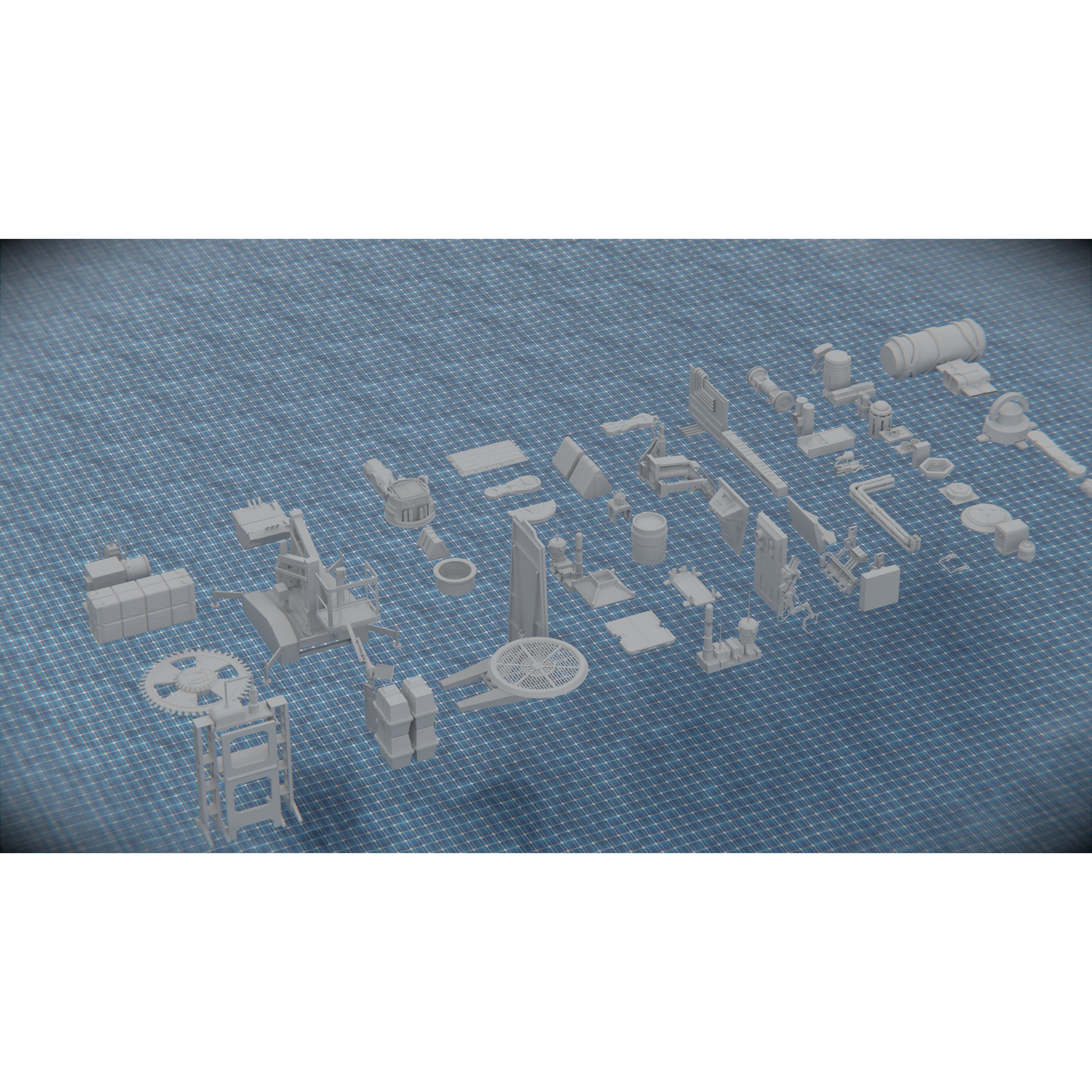 Tech Heavy Kit - Low-Poly Game-Ready 3D Model - View 9