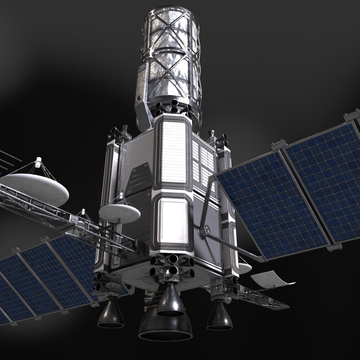 Satellite - High-Quality Subdivision Ready 3D Model - View 10