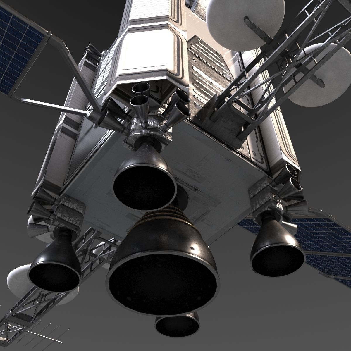 Satellite - High-Quality Subdivision Ready 3D Model - View 12