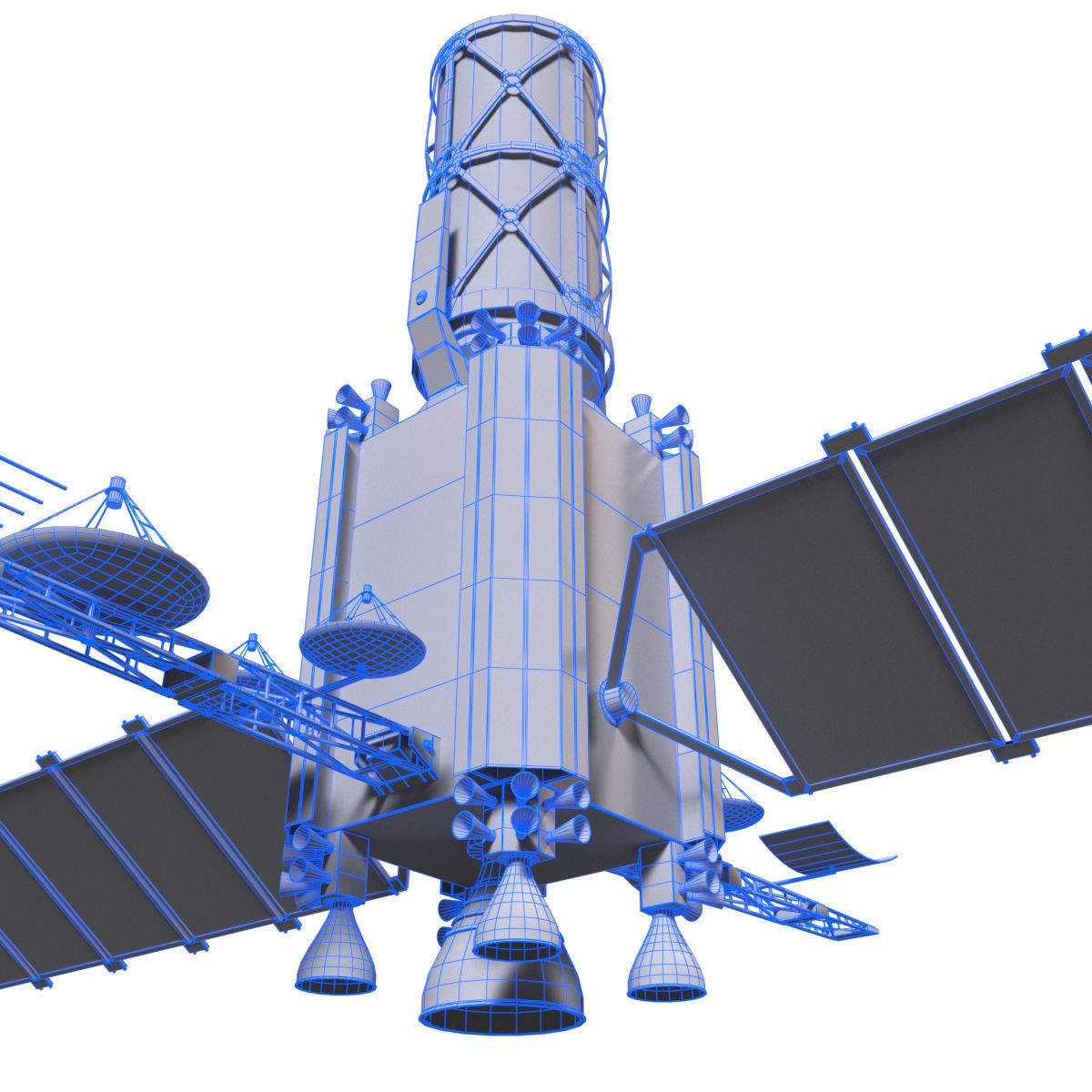 Satellite - High-Quality Subdivision Ready 3D Model - View 13