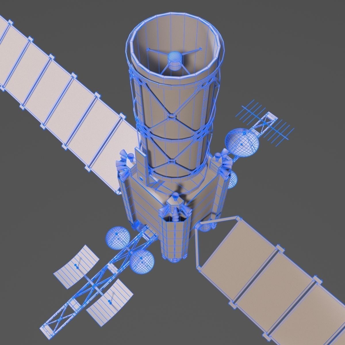 Satellite - High-Quality Subdivision Ready 3D Model - View 14