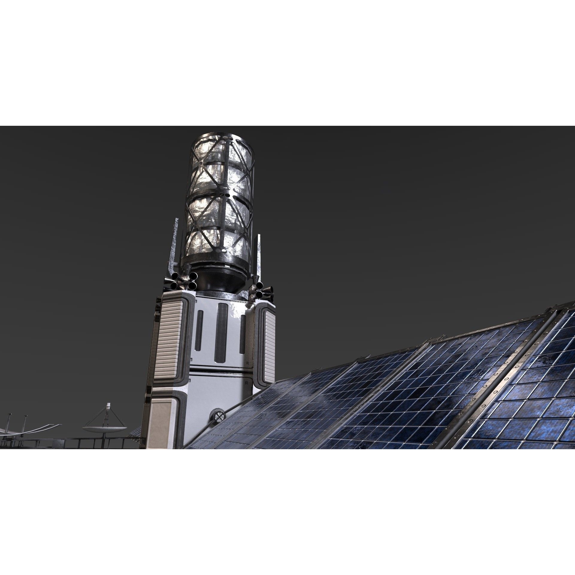 Satellite - High-Quality Subdivision Ready 3D Model - View 5