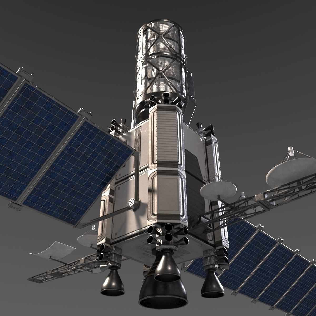Satellite - High-Quality Subdivision Ready 3D Model - View 9