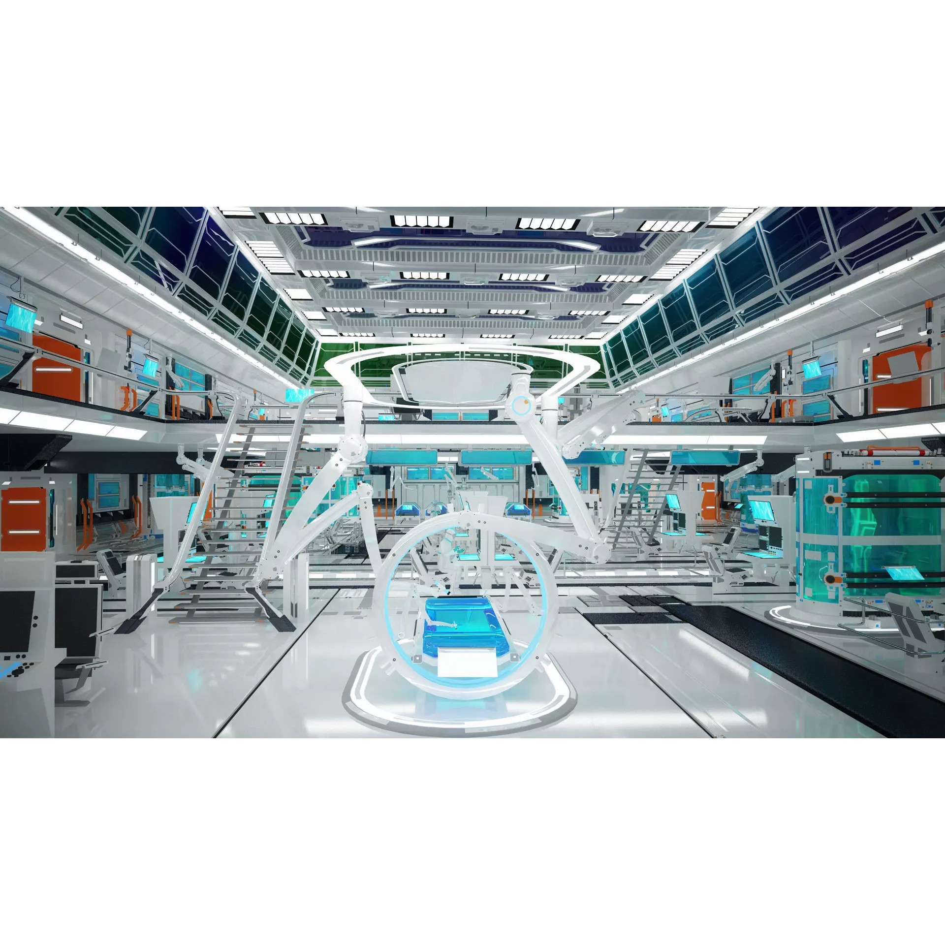 Sci Fi Lab Interior - Game-Ready 3D Model - View 10