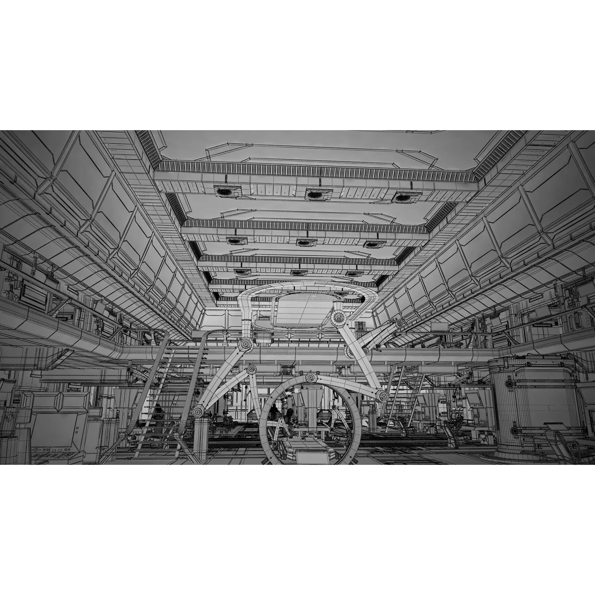 Sci Fi Lab Interior - Game-Ready 3D Model - View 11