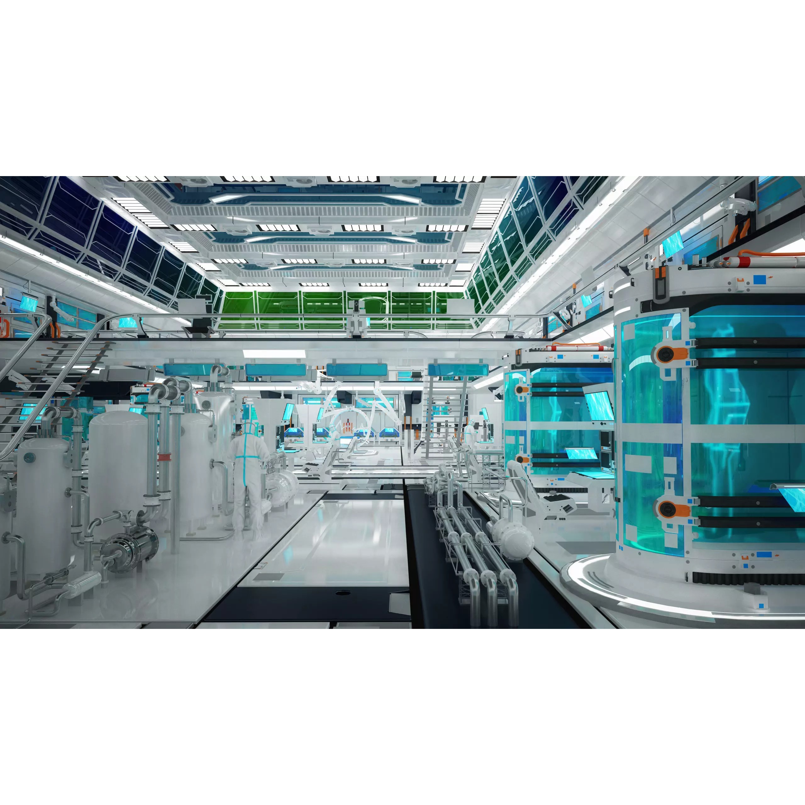 Sci Fi Lab Interior - Game-Ready 3D Model - View 2