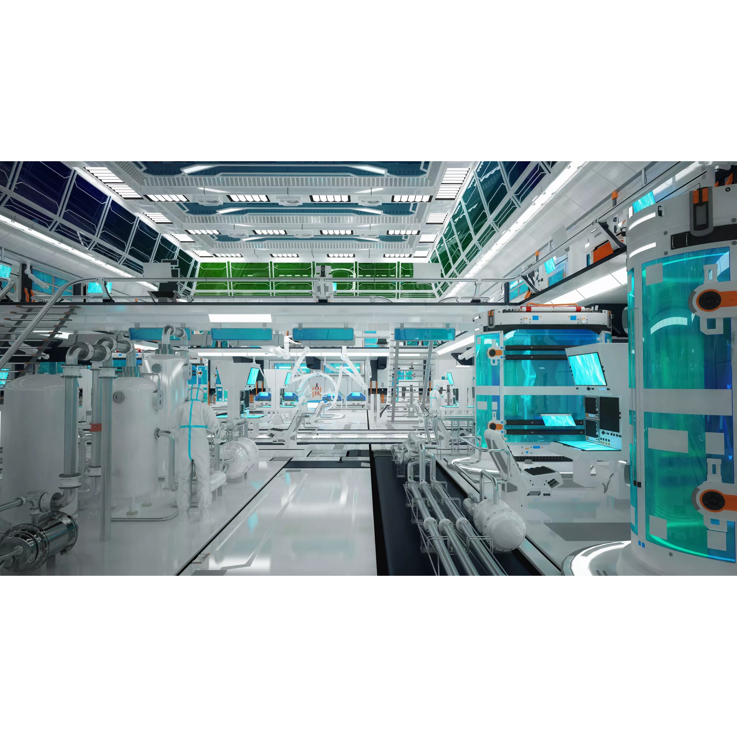 Sci Fi Lab Interior - Game-Ready 3D Model - View 4