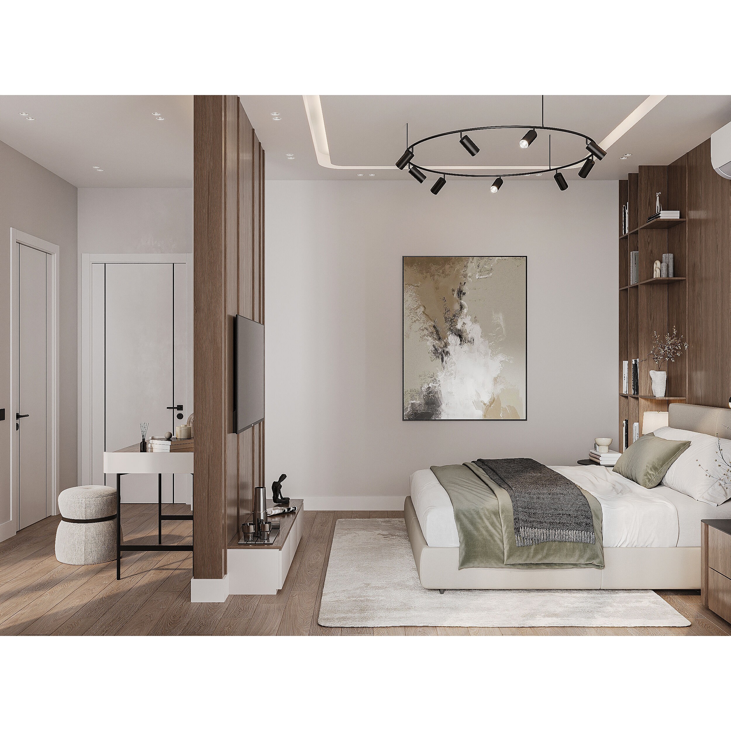 Modern Apartment Interior - Detailed 3D Model - View 10