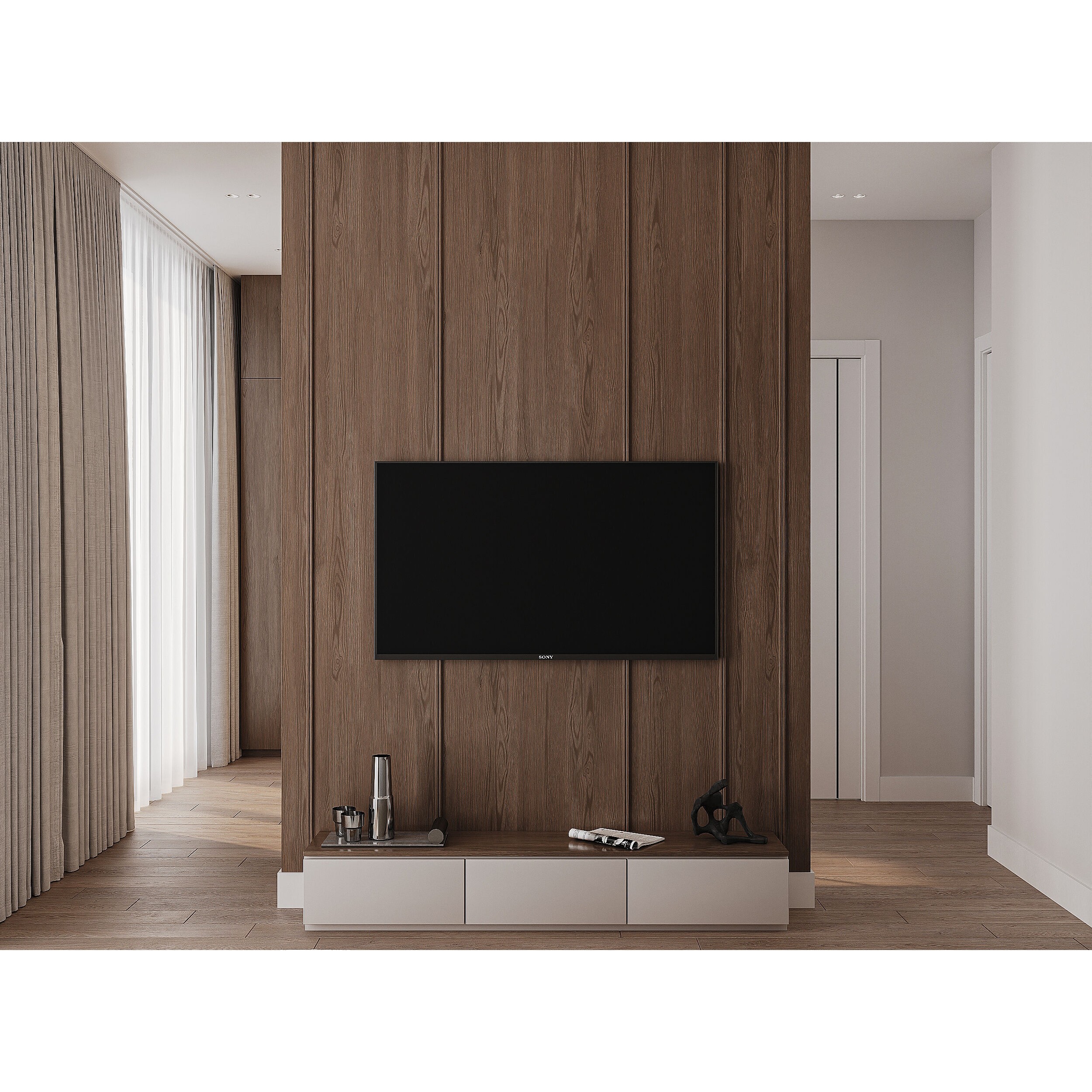 Modern Apartment Interior - Detailed 3D Model - View 14