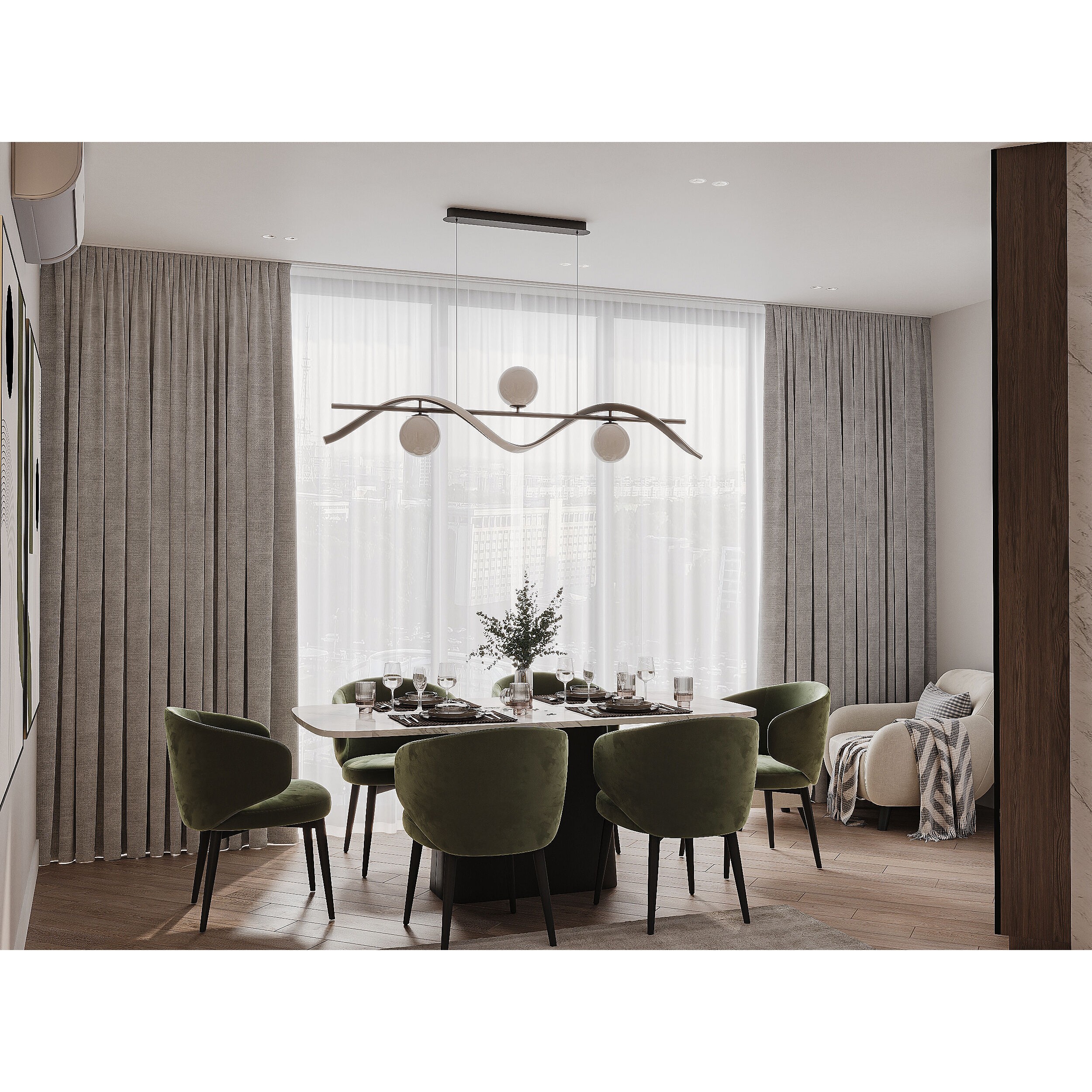 Modern Apartment Interior - Detailed 3D Model - View 27