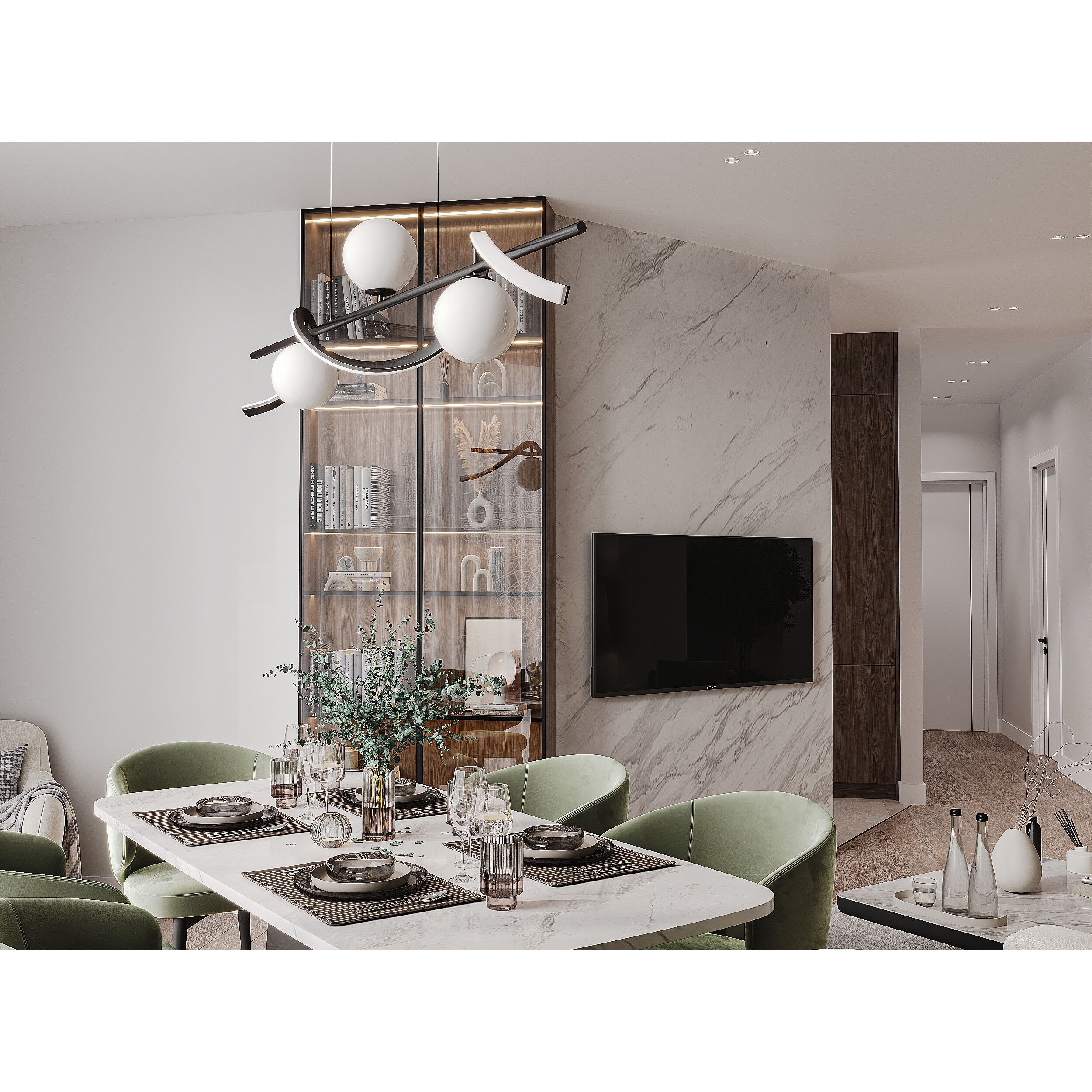 Modern Apartment Interior - Detailed 3D Model - View 28