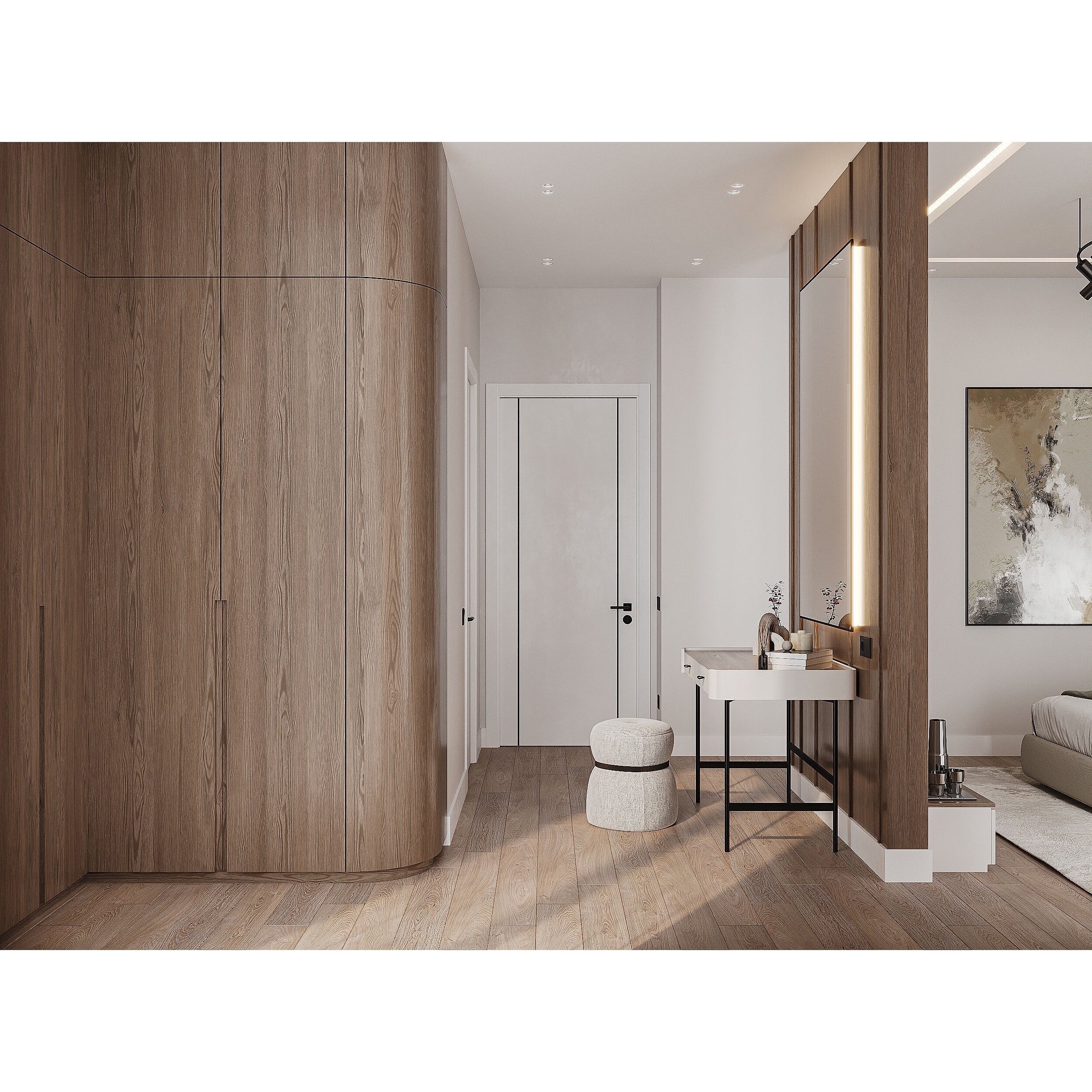 Modern Apartment Interior - Detailed 3D Model - View 8