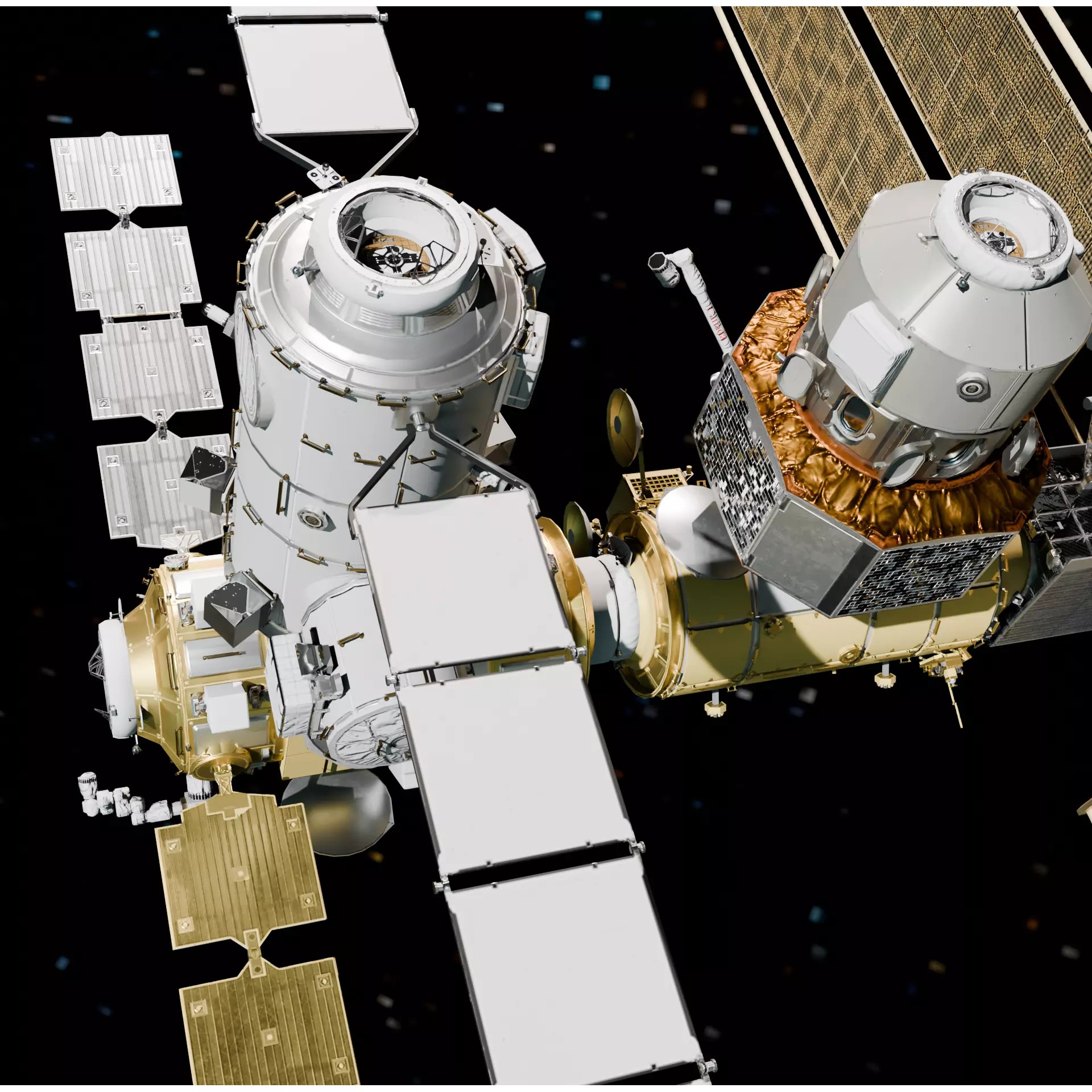 Gateway Lunar Space Station - Game-Ready 3D Model - View 2
