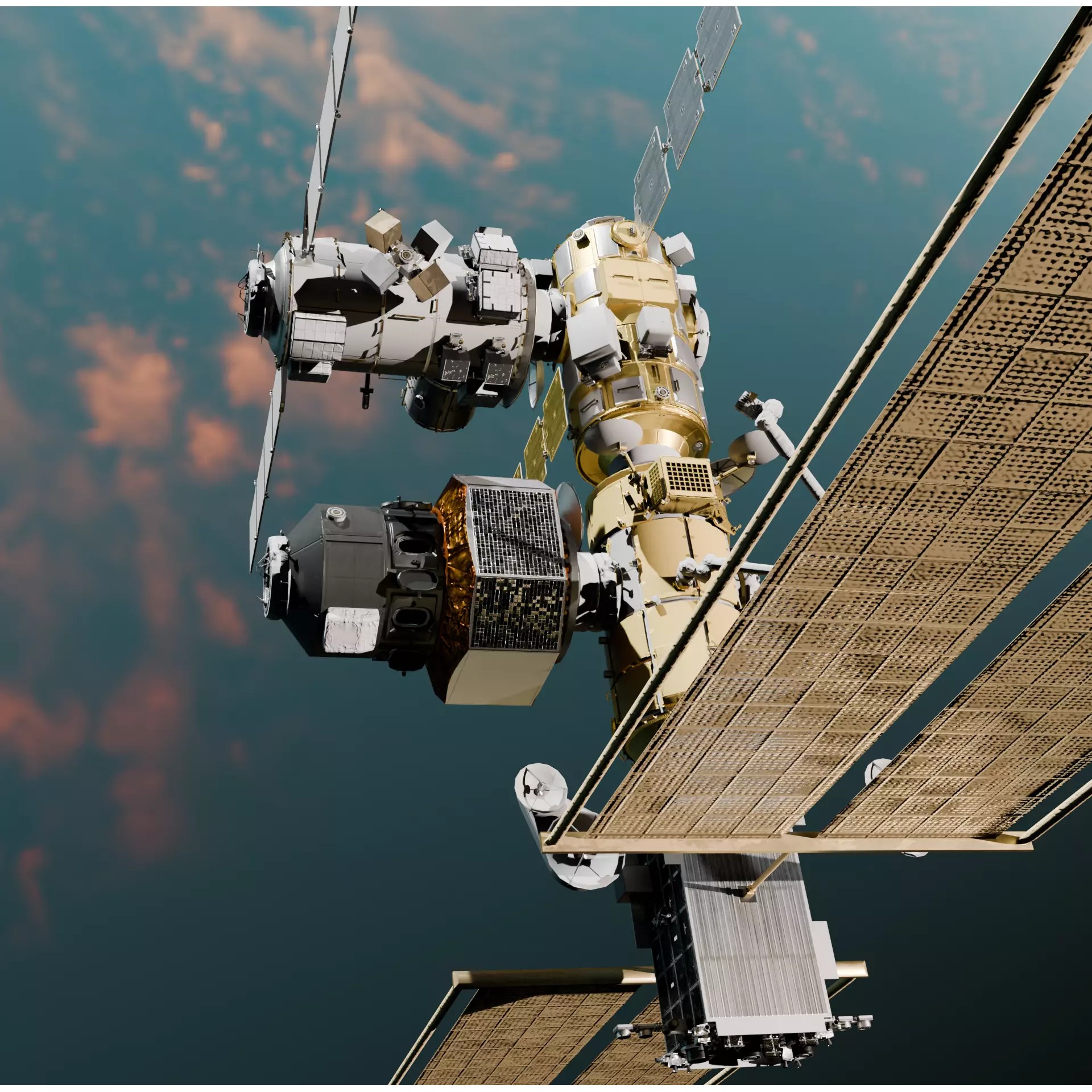Gateway Lunar Space Station - Game-Ready 3D Model - View 5