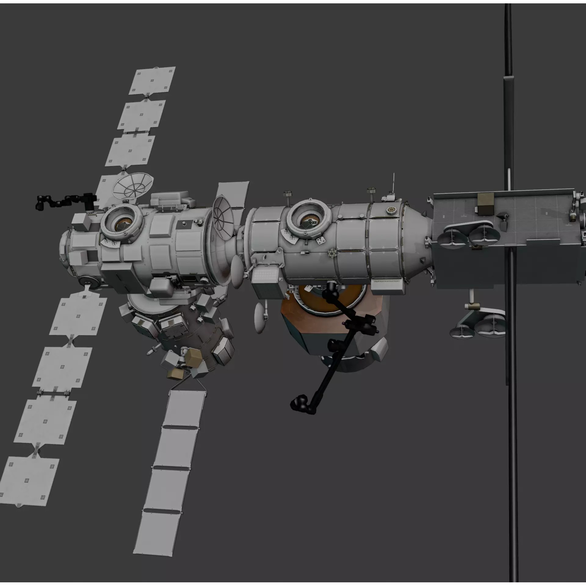 Gateway Lunar Space Station - Game-Ready 3D Model - View 7