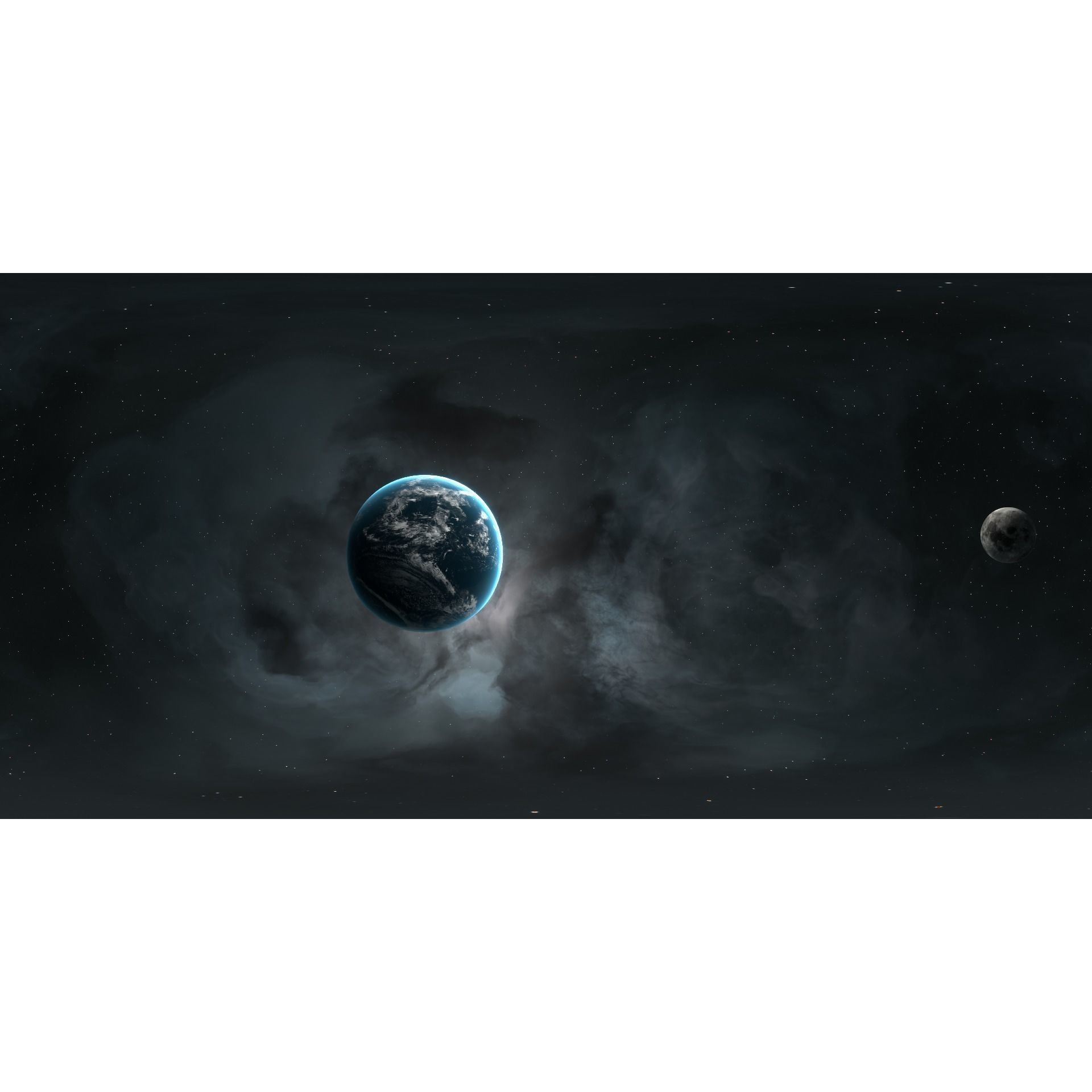 Cosmos Environment HDRI - Low-Poly 3D Model - View 18