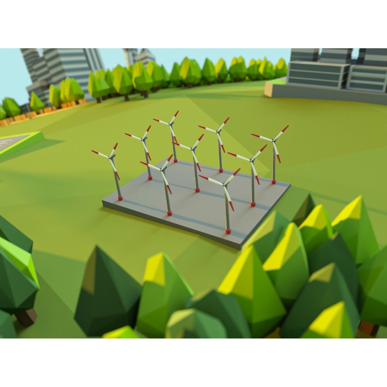 Low Poly Earth - Low-Poly Game-Ready 3D Model - View 20