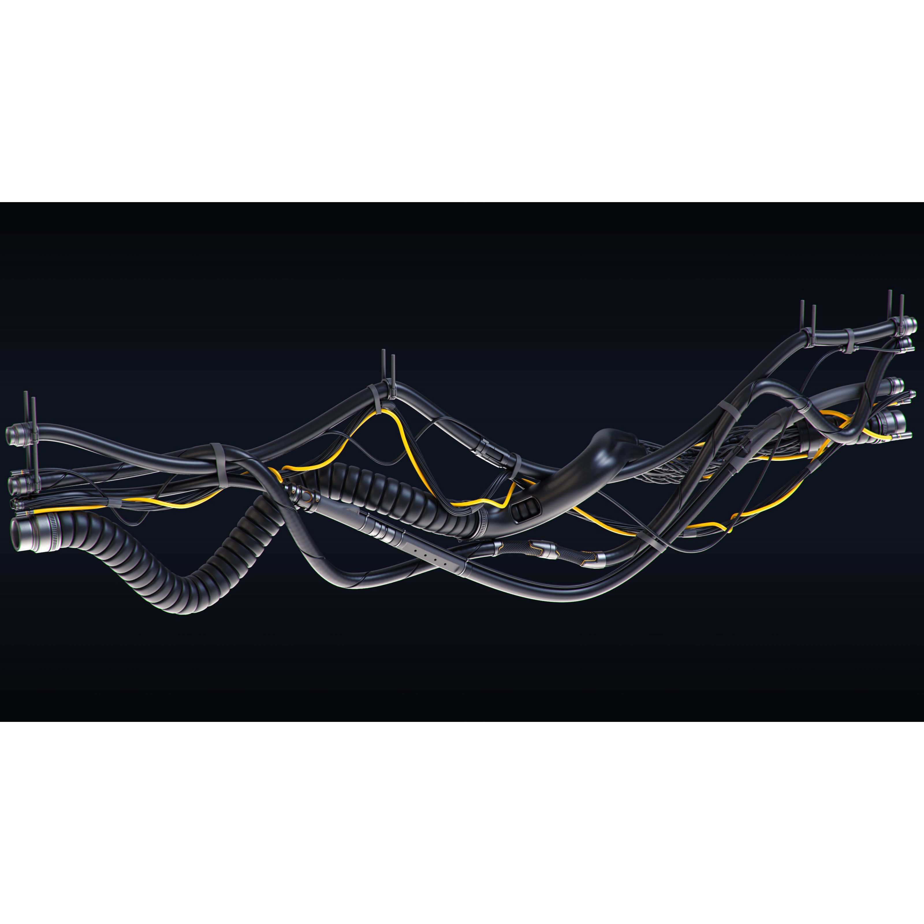 Cables and Wires Set - Game-Ready 3D Model - View 10