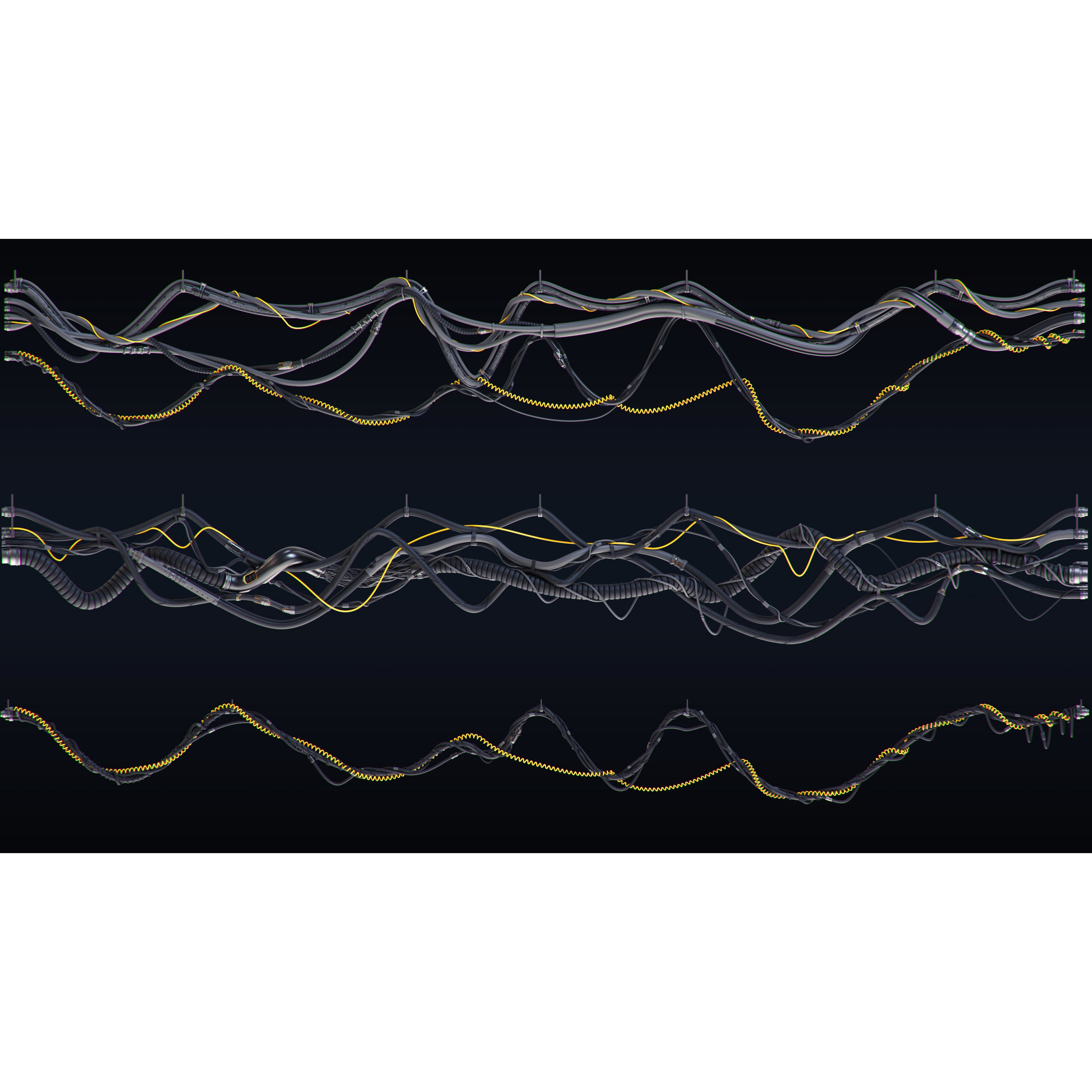 Cables and Wires Set - Game-Ready 3D Model - View 4