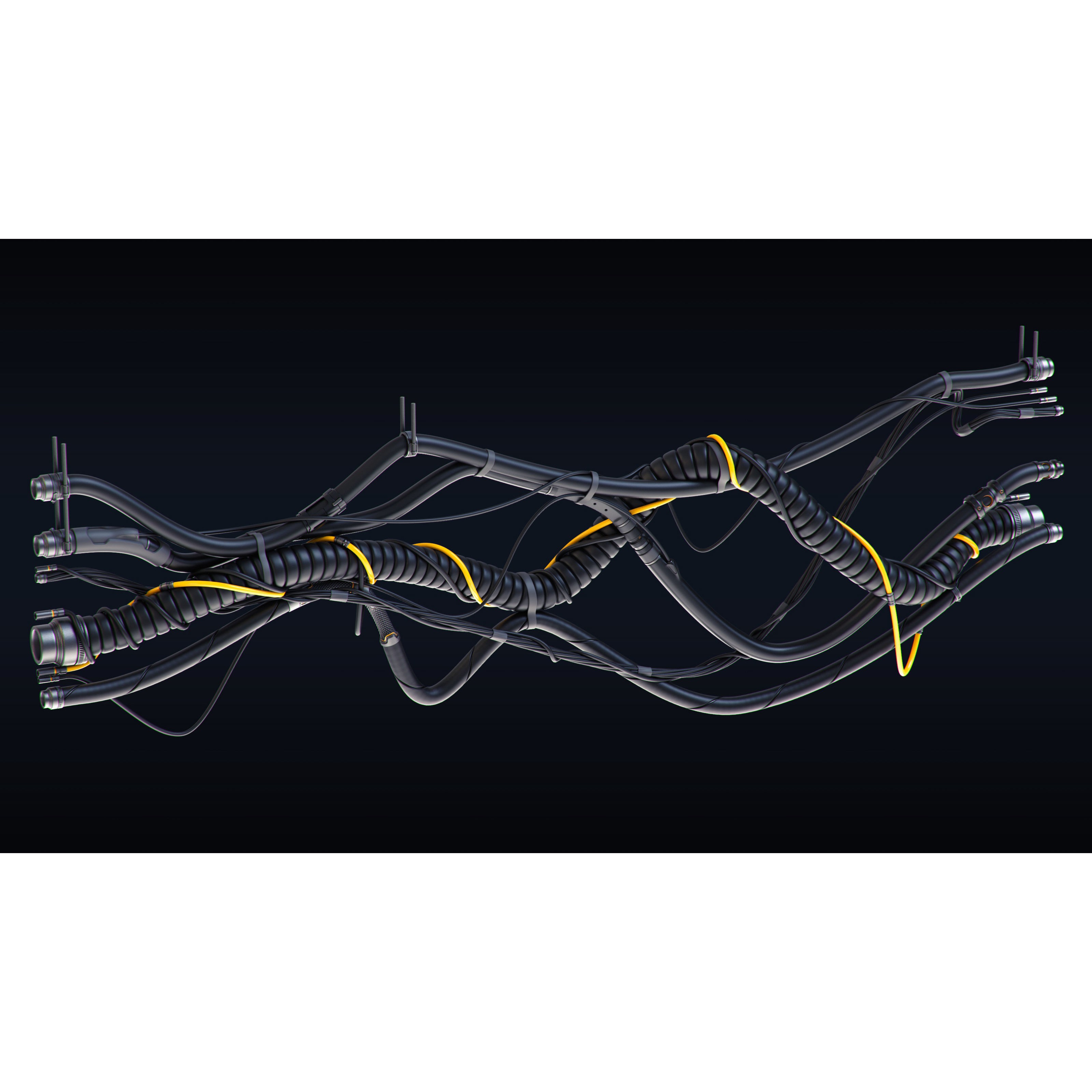 Cables and Wires Set - Game-Ready 3D Model - View 9