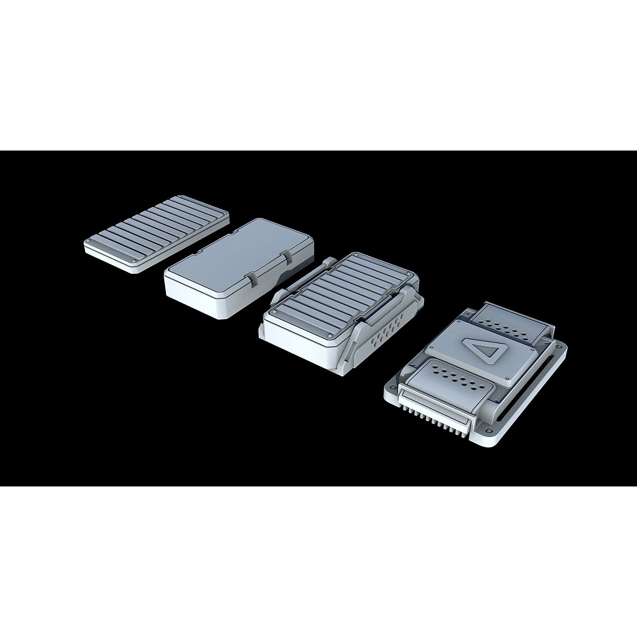 Sci-Fi KitBash and Props Pack - Game-Ready 3D Model - View 5