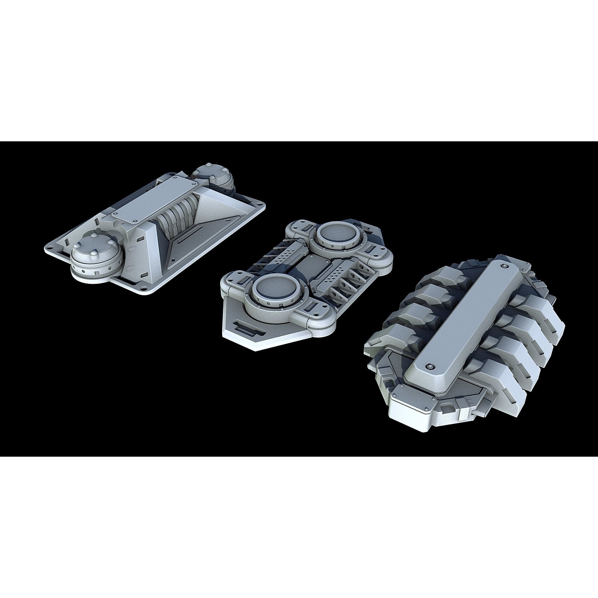 Sci-Fi KitBash and Props Pack - Game-Ready 3D Model - View 9