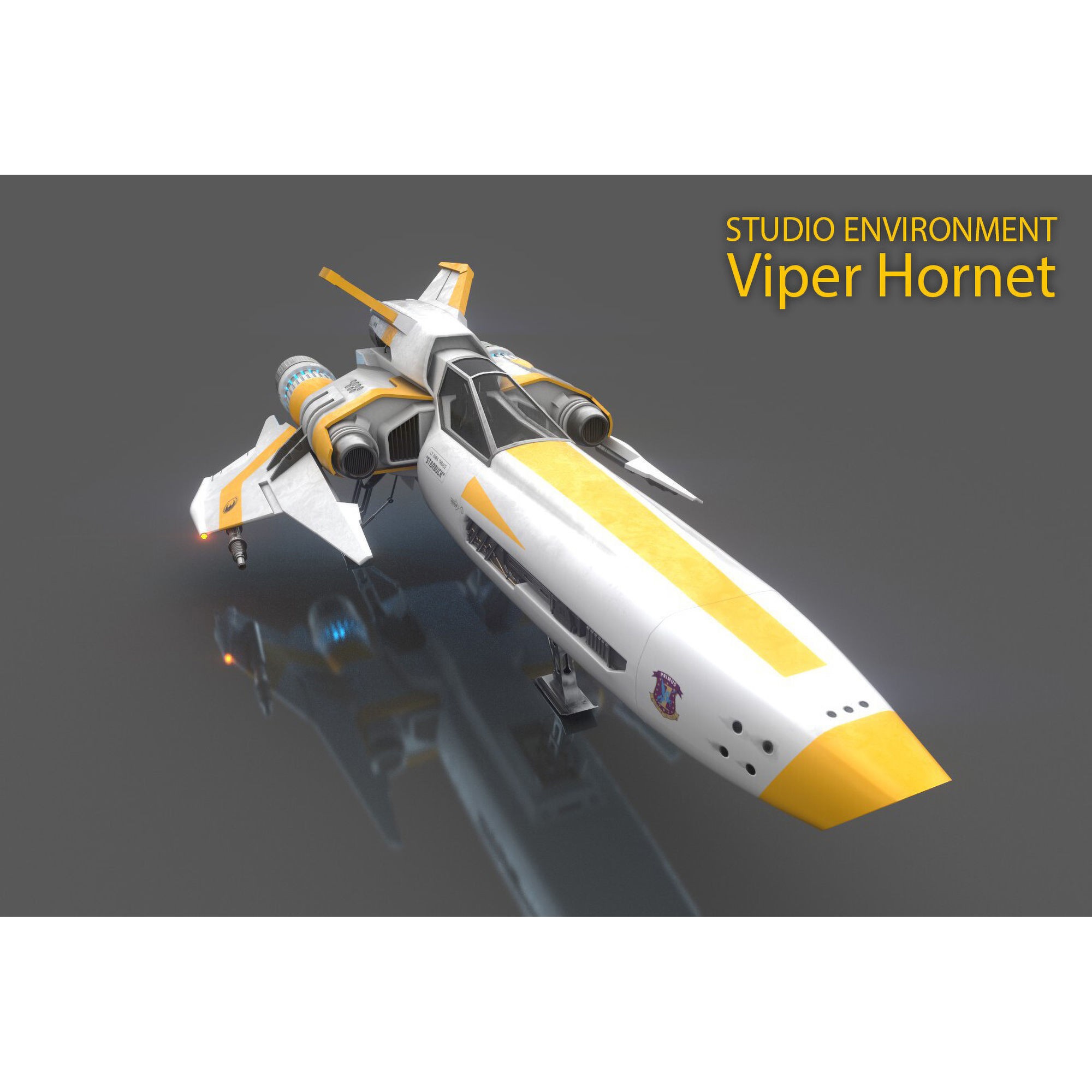 Viper Hornet - Low-Poly Game-Ready 3D Model - View 10