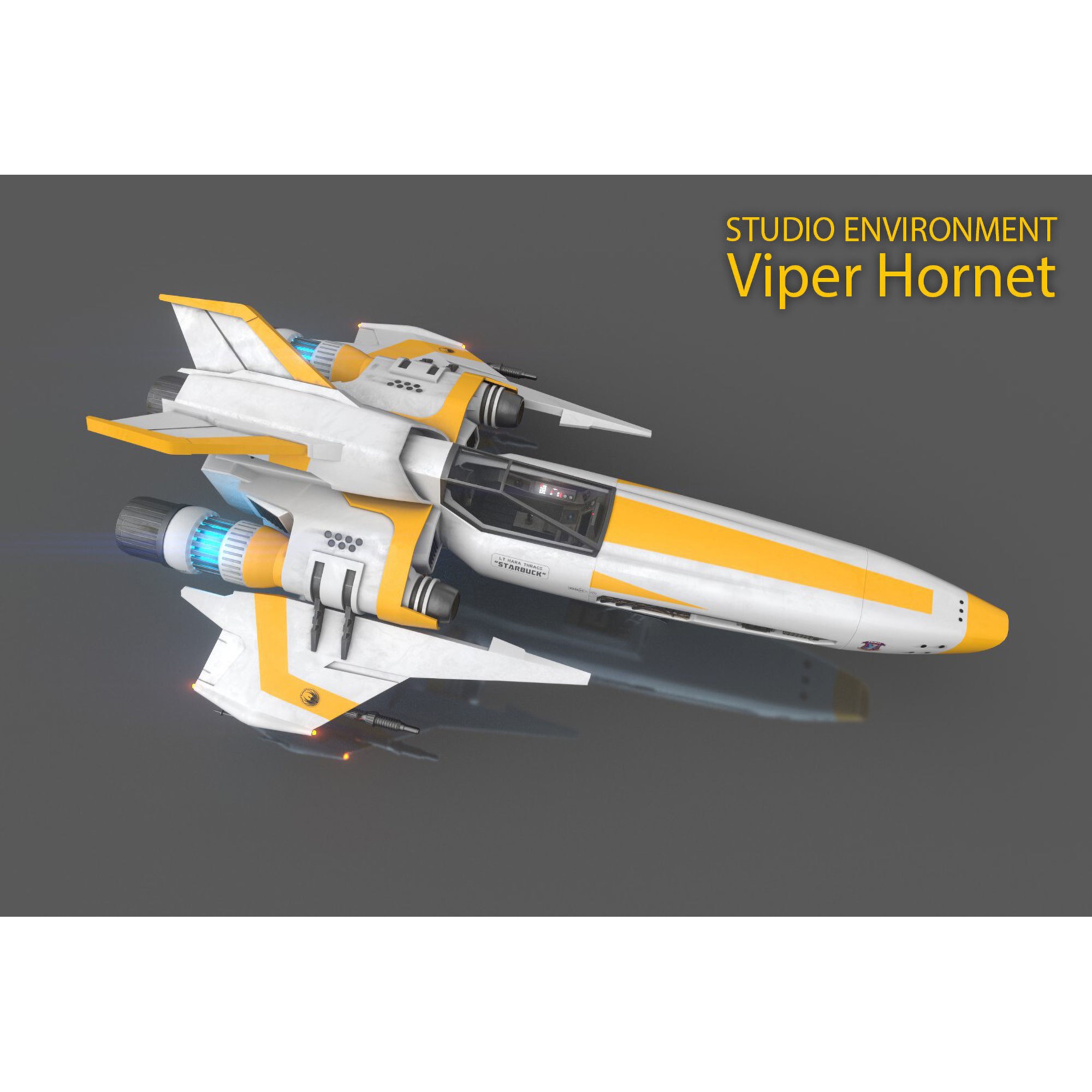 Viper Hornet - Low-Poly Game-Ready 3D Model - View 11