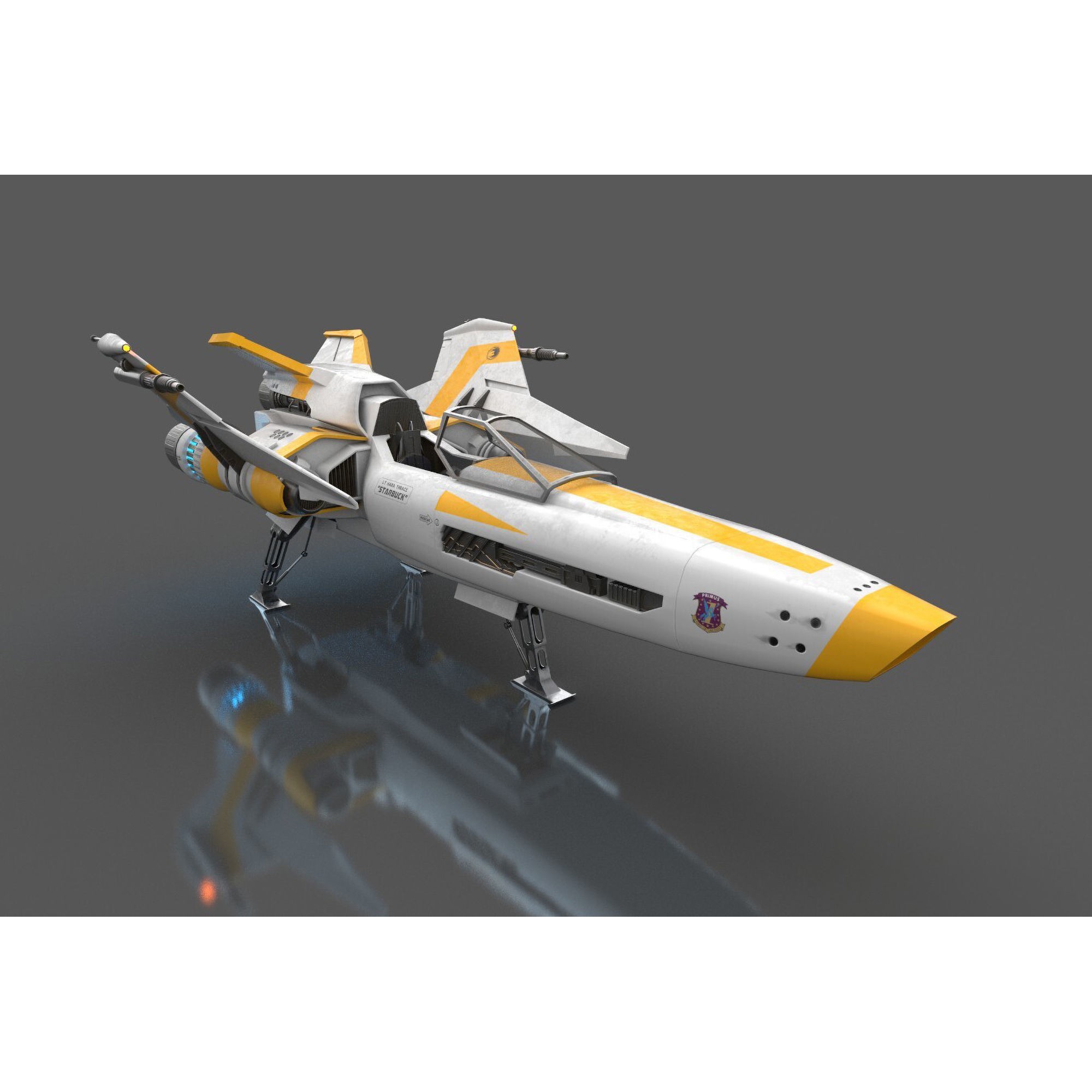 Viper Hornet - Low-Poly Game-Ready 3D Model - View 12